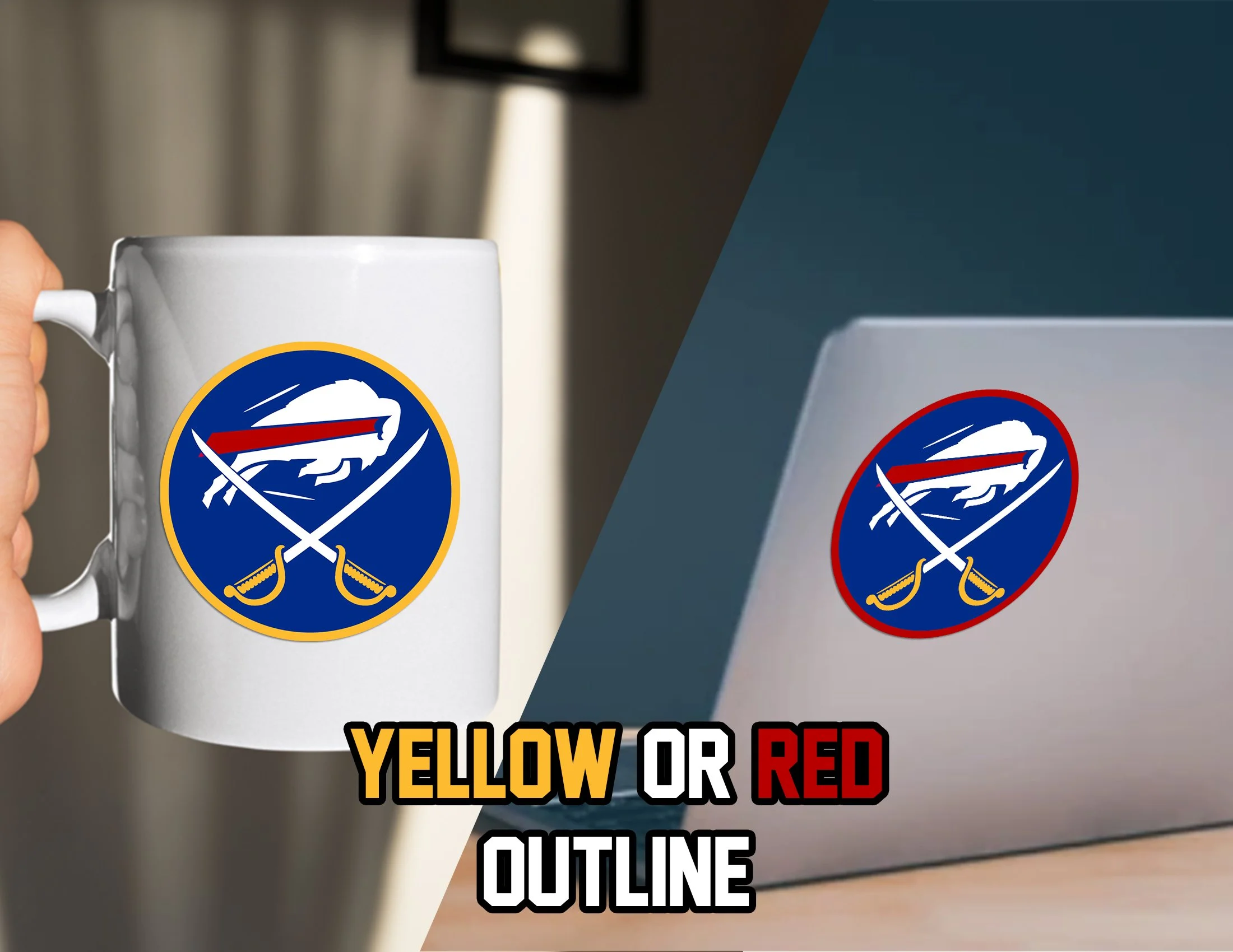 Bills / Sabres Mashup Sticker