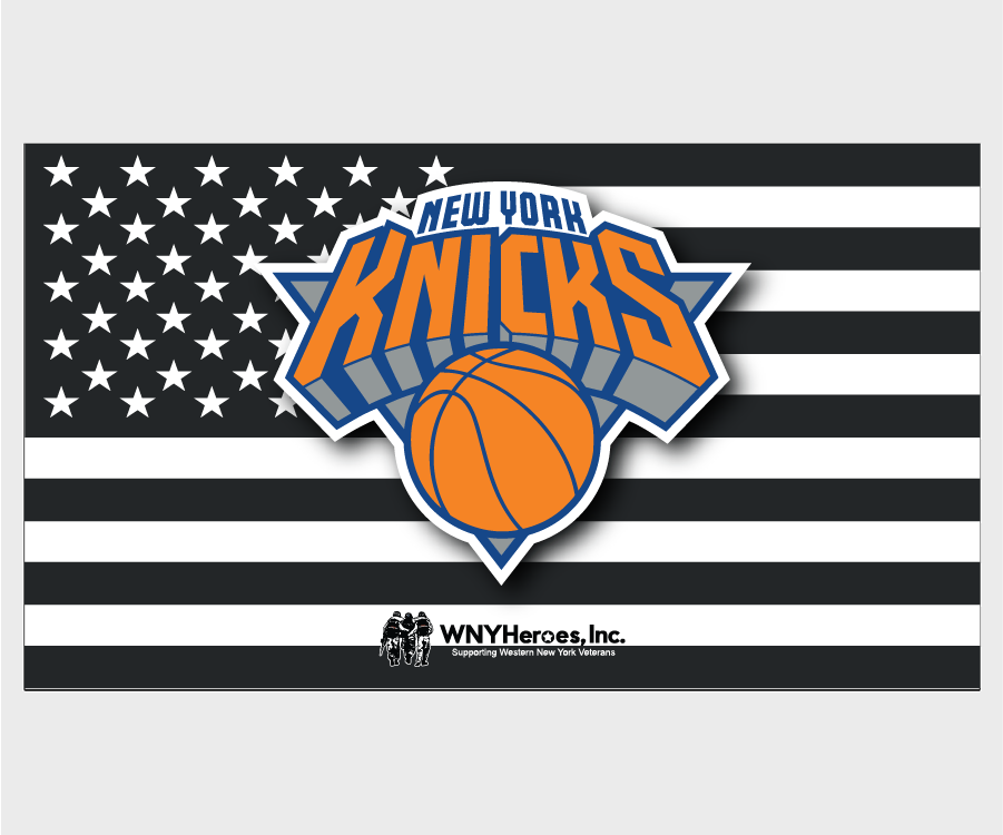 WNY Heroes Magnet - NBA Black & White Flag