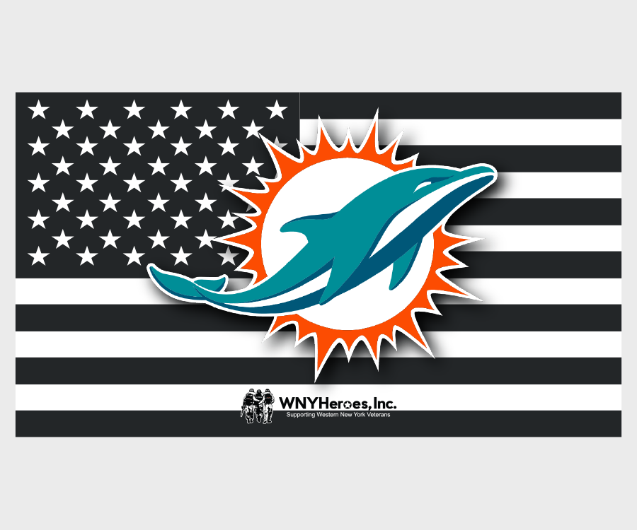 Miami Dolphins Support Our Troops Magnet