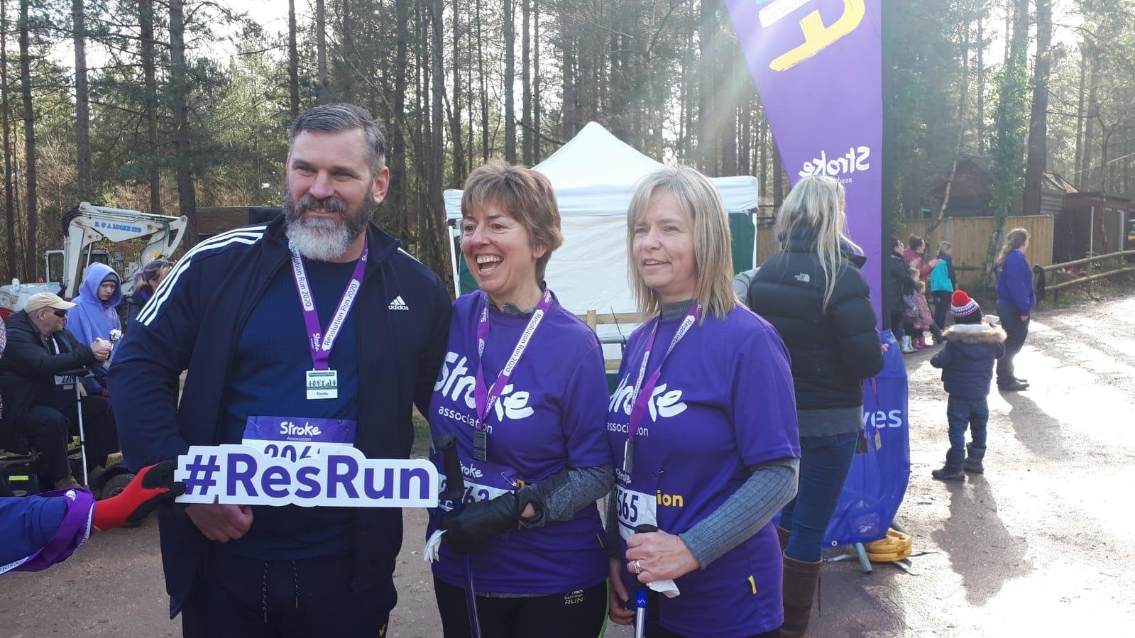 3 amazing people who completed the 5k challenge I set even though I couldn't attend
