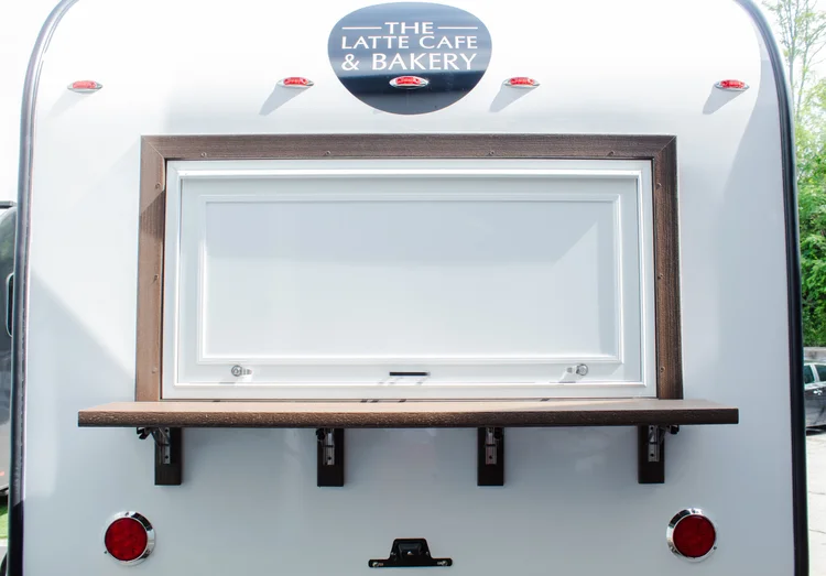 The Latte Cafe and Bakery Aero Build trailer