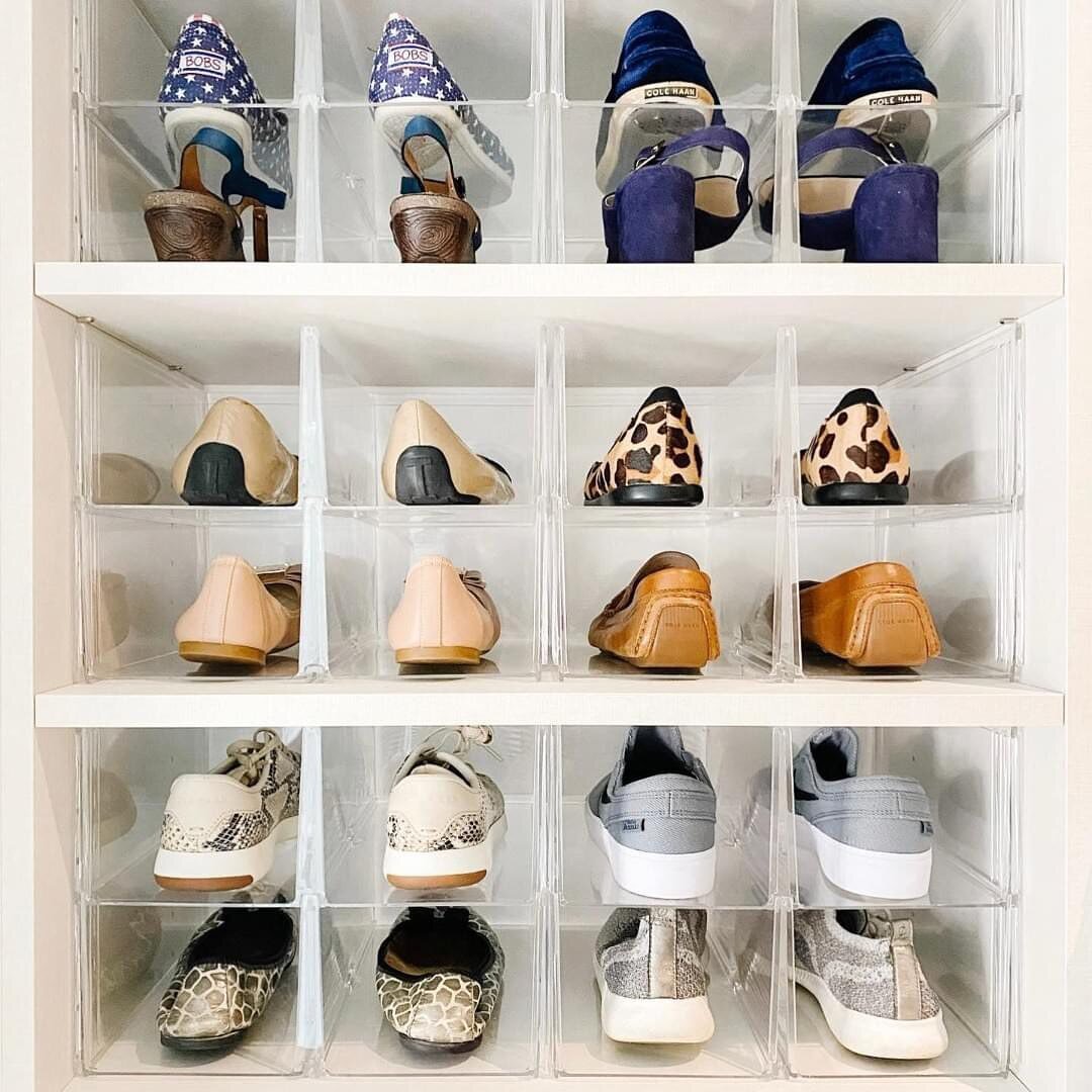 Organizing tip: our Premium Stacking Shoe Bins are a simple way to take advantage of vertical space in your closet. Purchase three or more closet products for 20% off. Limited time only. SHOP: https://container.store/3e0F1N4 at #TheContainerStore