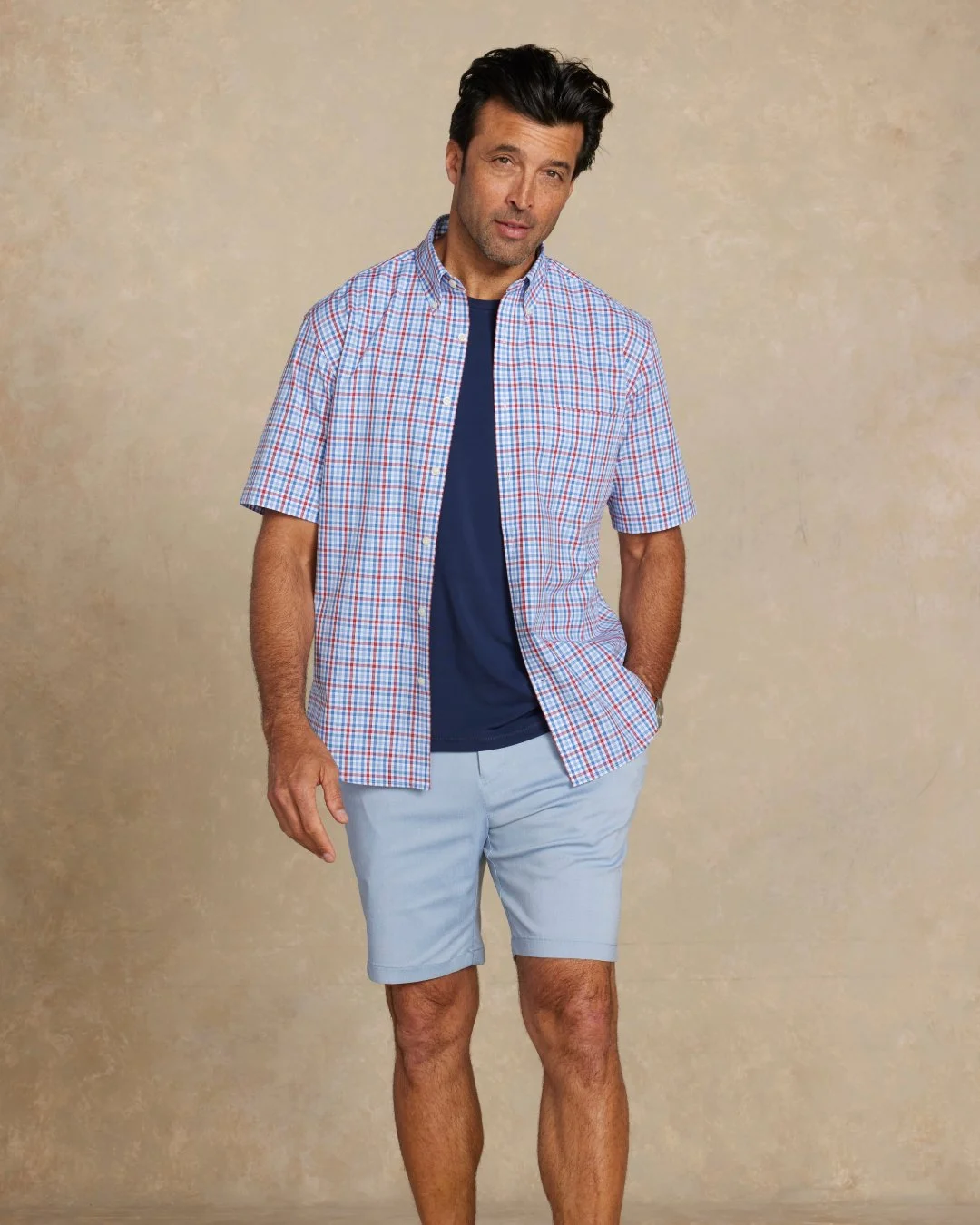 Welcome to your summer-to-fall go-to outfit from @josabank. Casual enough to wear out, comfortable enough for whatever the day brings.