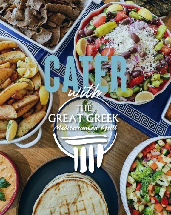 Hosting a gathering? 🍽️ Let @greatgreekgrillpalmbeachgardfl handle the feast! 

Enjoy a spread of flavorful Mediterranean dishes to make your occasion truly special.🌿