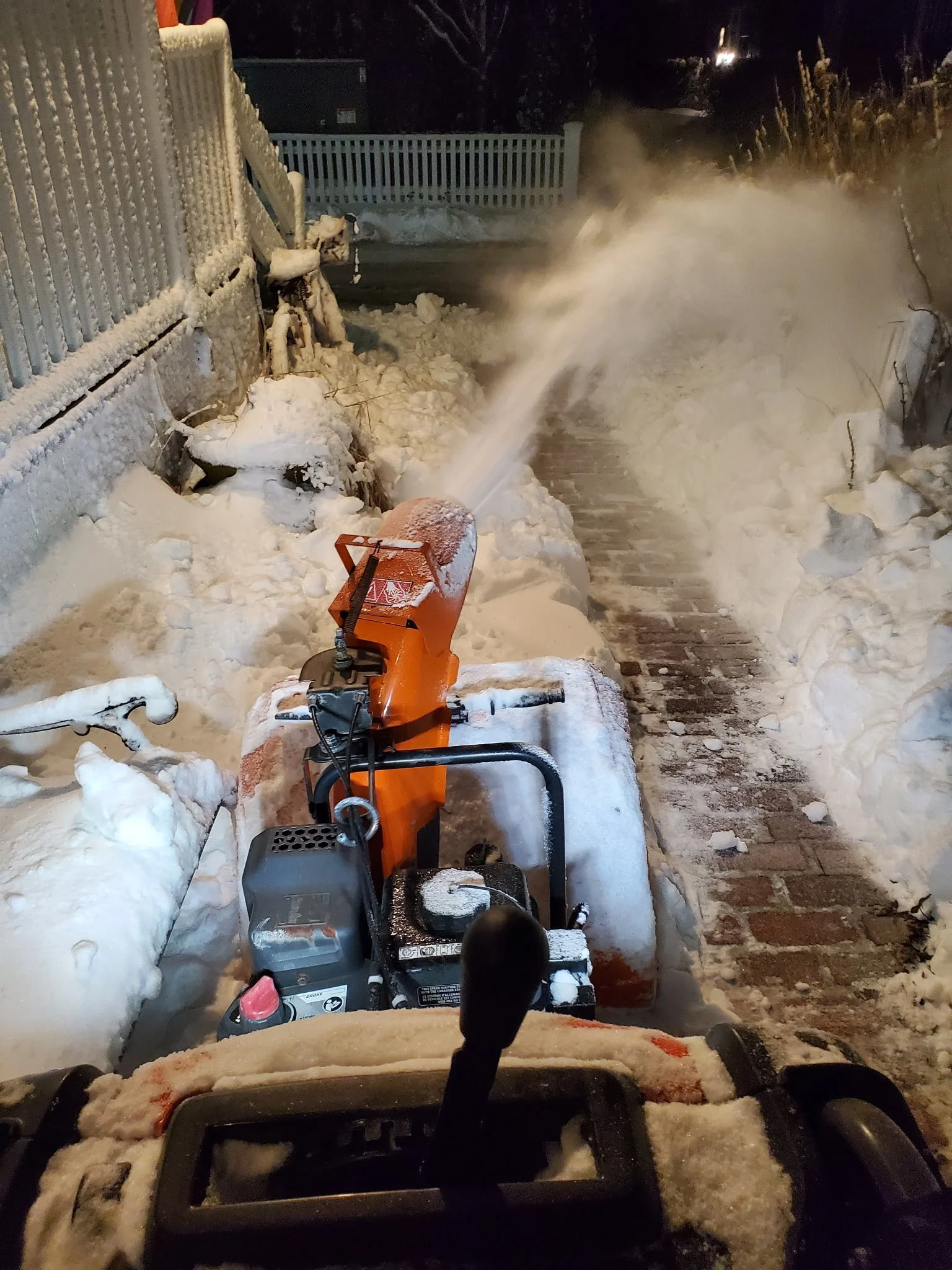 Emergency and after-hours snow blowing service for residential driveways on Martha’s Vineyard by West Wind MV.
