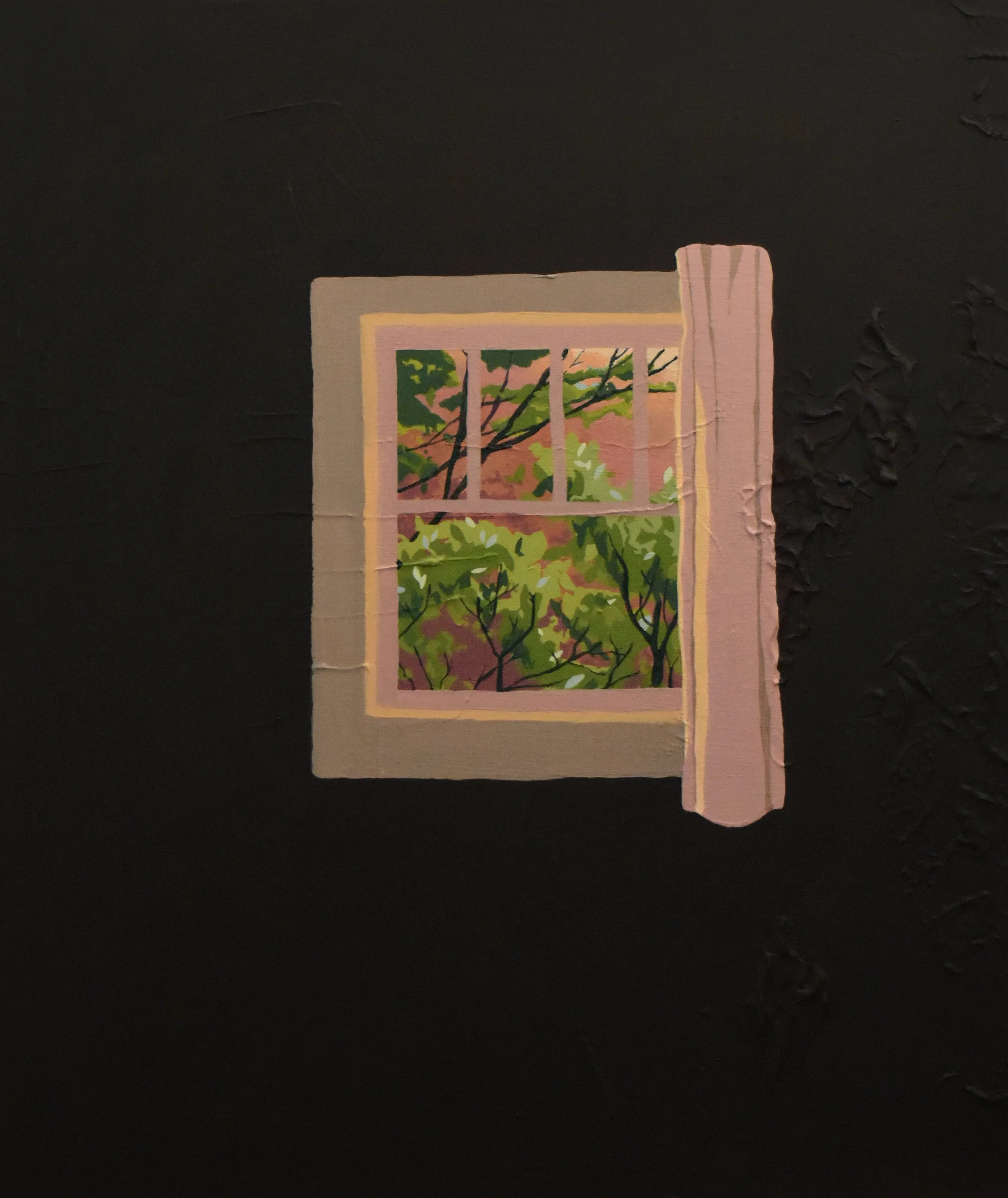 "Window No. 01" Acrylic on Canvas / 14"x20" 