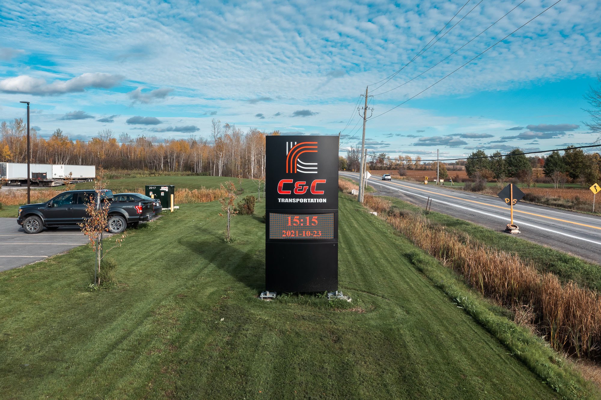 C&amp;C road sign in Vars Ontario