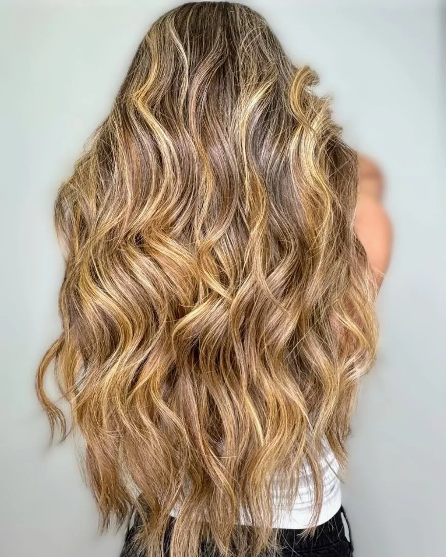 After - Check out this transformation🤩 A bright blonde balayage is the it-girl hair this summer☀️ Color by Gloria, haircut & style by Andrea at Tyler Presley Salon✨