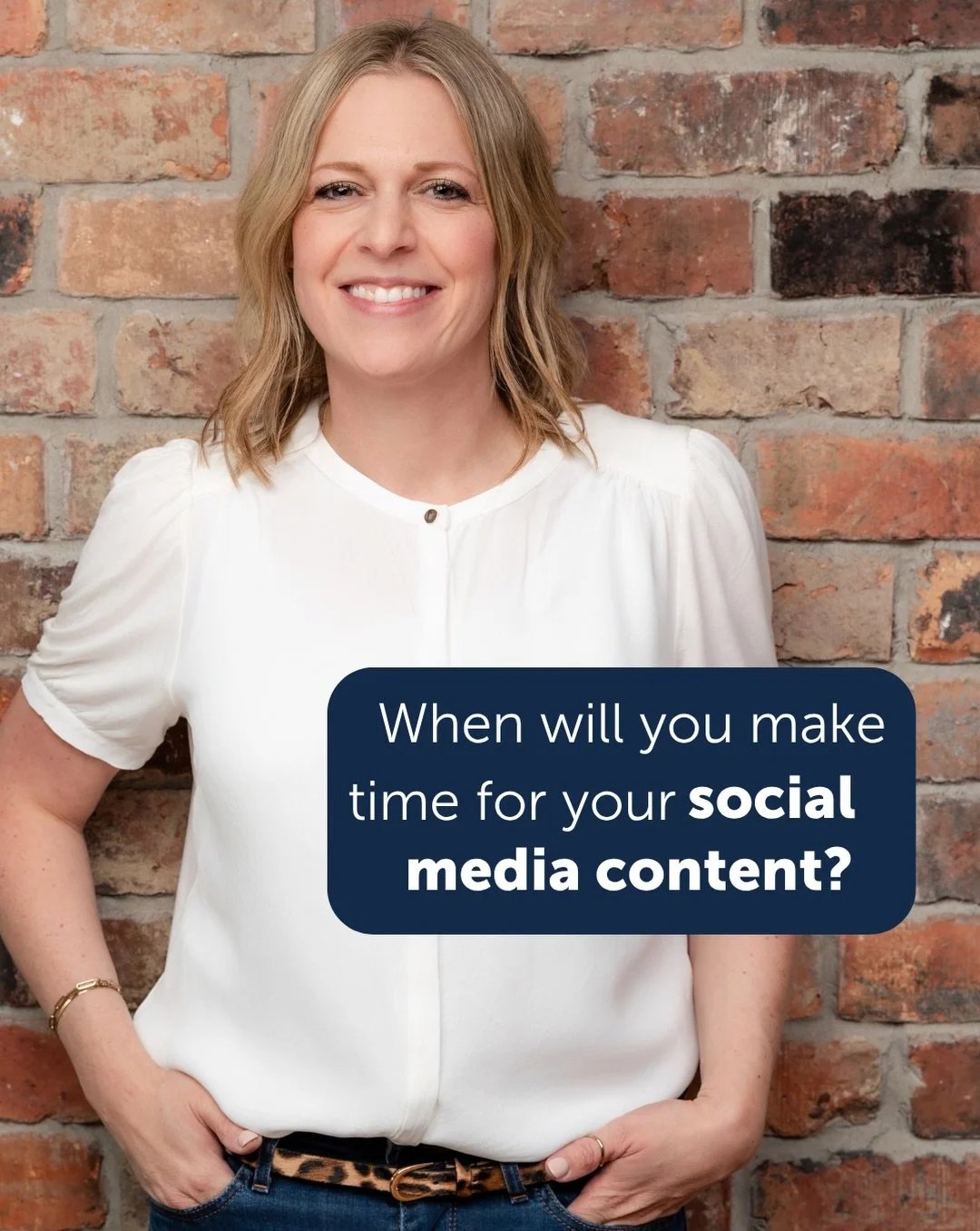 When are you going to find time to work on your social media content this week?

It&rsquo;s the first thing that gets pushed down the list when client work, meetings and everything else takes priority.

You know you need to spend time on it, but find