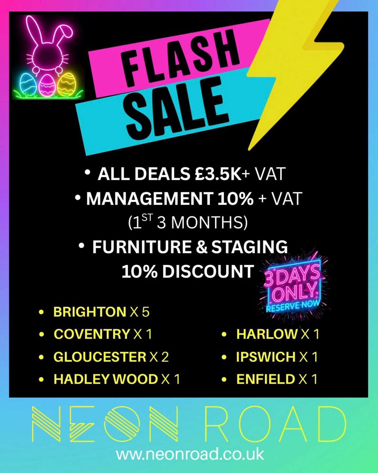 💸 WANT CASHFLOW PROPERTY DEALS?

Our R2SA EASTER FLASH SALE is LIVE 🔥

Low entry from &pound;3.5K + VAT
Hands-off options available

📍 Brighton | Coventry | Gloucester | + more

⏳ First come first served

Message me to reserve today🙌

Company Num