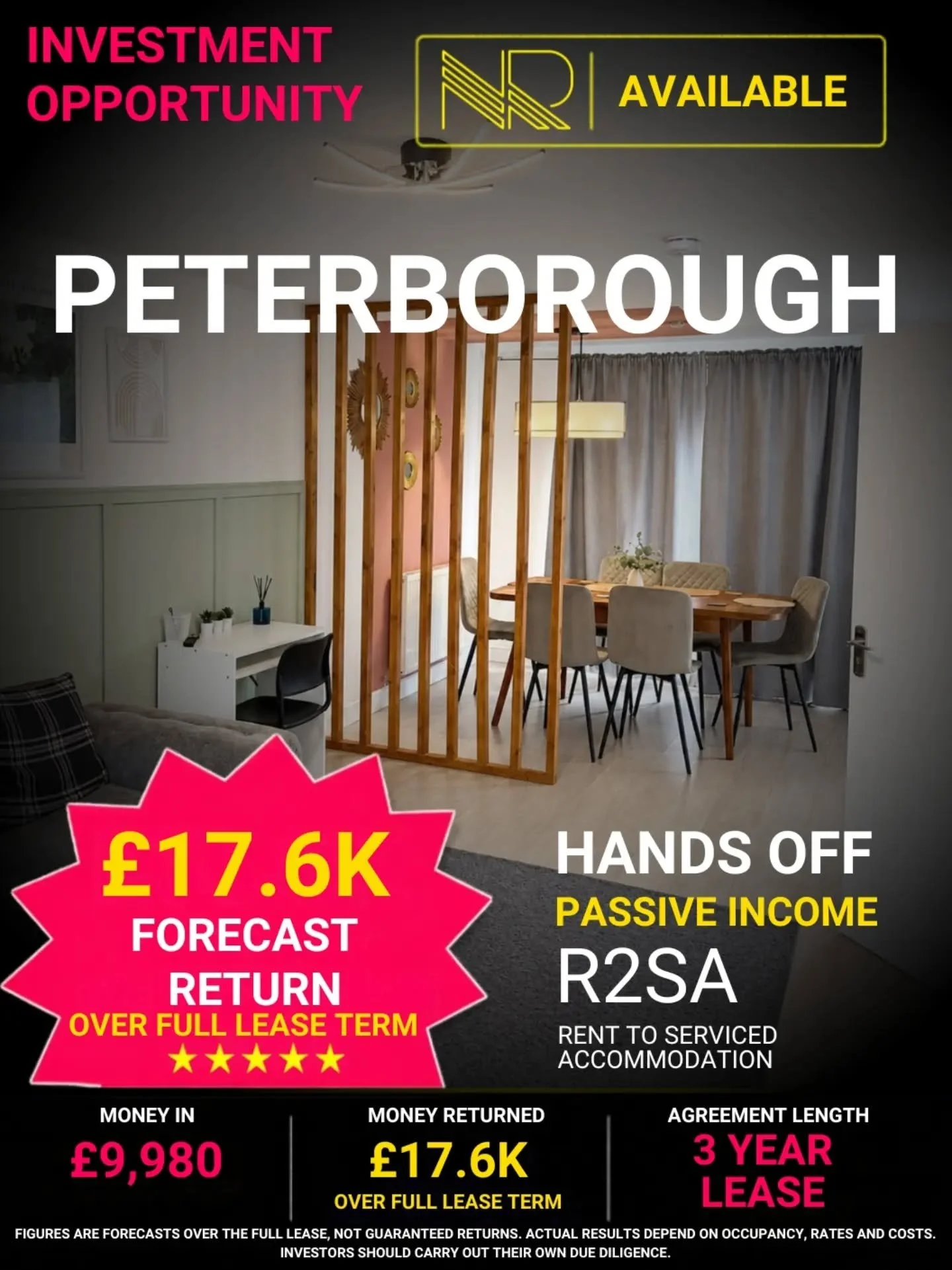 🔥 R2SA OPPORTUNITY PETERBOROUGH! 🔥

🏡 4-bedroom house | Sleeps 8
🛁 2 bathrooms + downstairs WC
✨ Modern design interior
🚐 Secure private driveway &ndash; van-friendly
🛌 Furnished for R2SA
💷 Rent: &pound;1,780 PCM
🤝 3-year agreement with a 12-