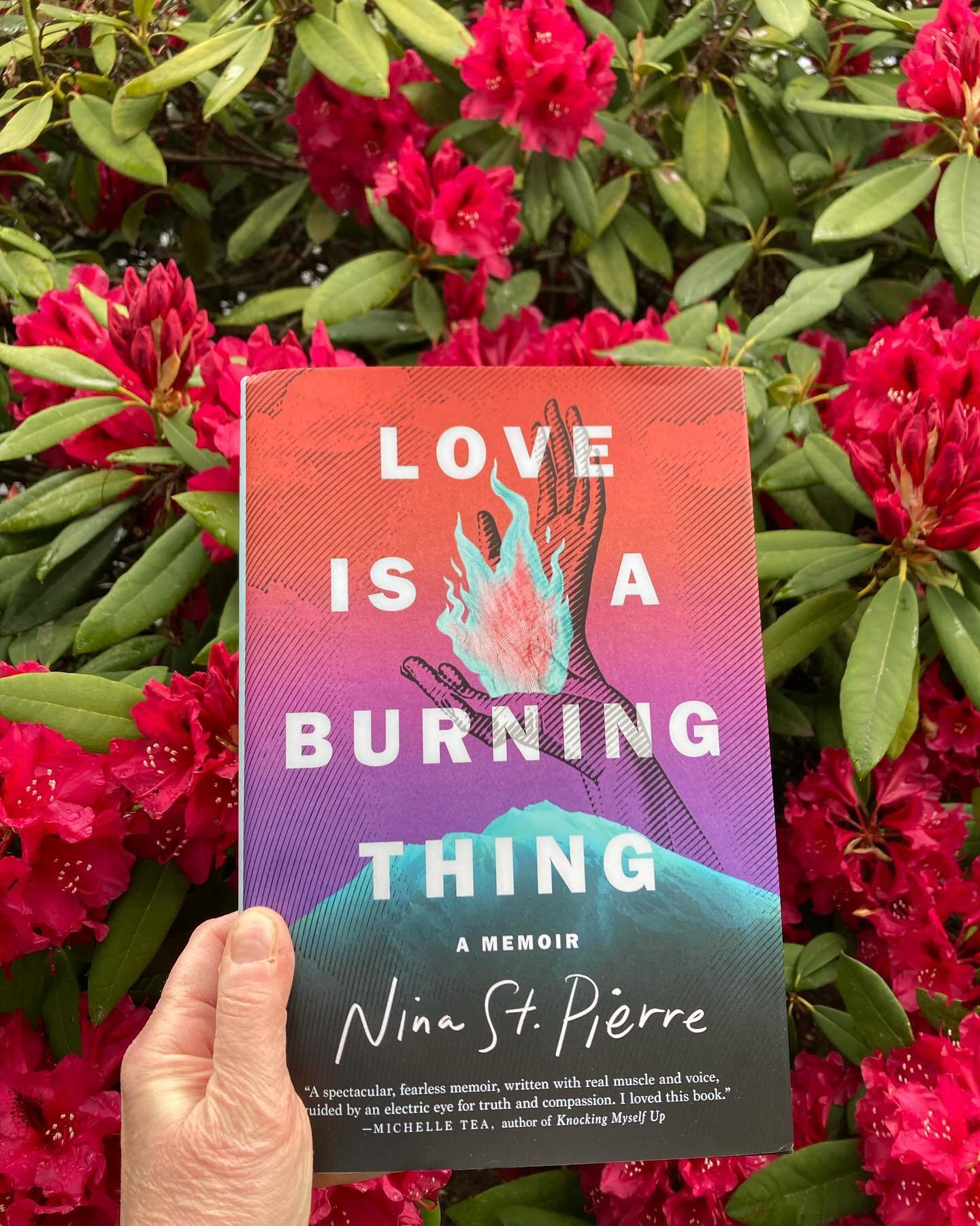 Happy Book Birthday to my girl @ninastpierre and LOVE IS A BURNING THING! It&rsquo;s good, like stay up way too late to read good, full of searing sentences and scenes you won&rsquo;t soon forget. Heartbreaking, but also illuminating. Congrats, Nina!