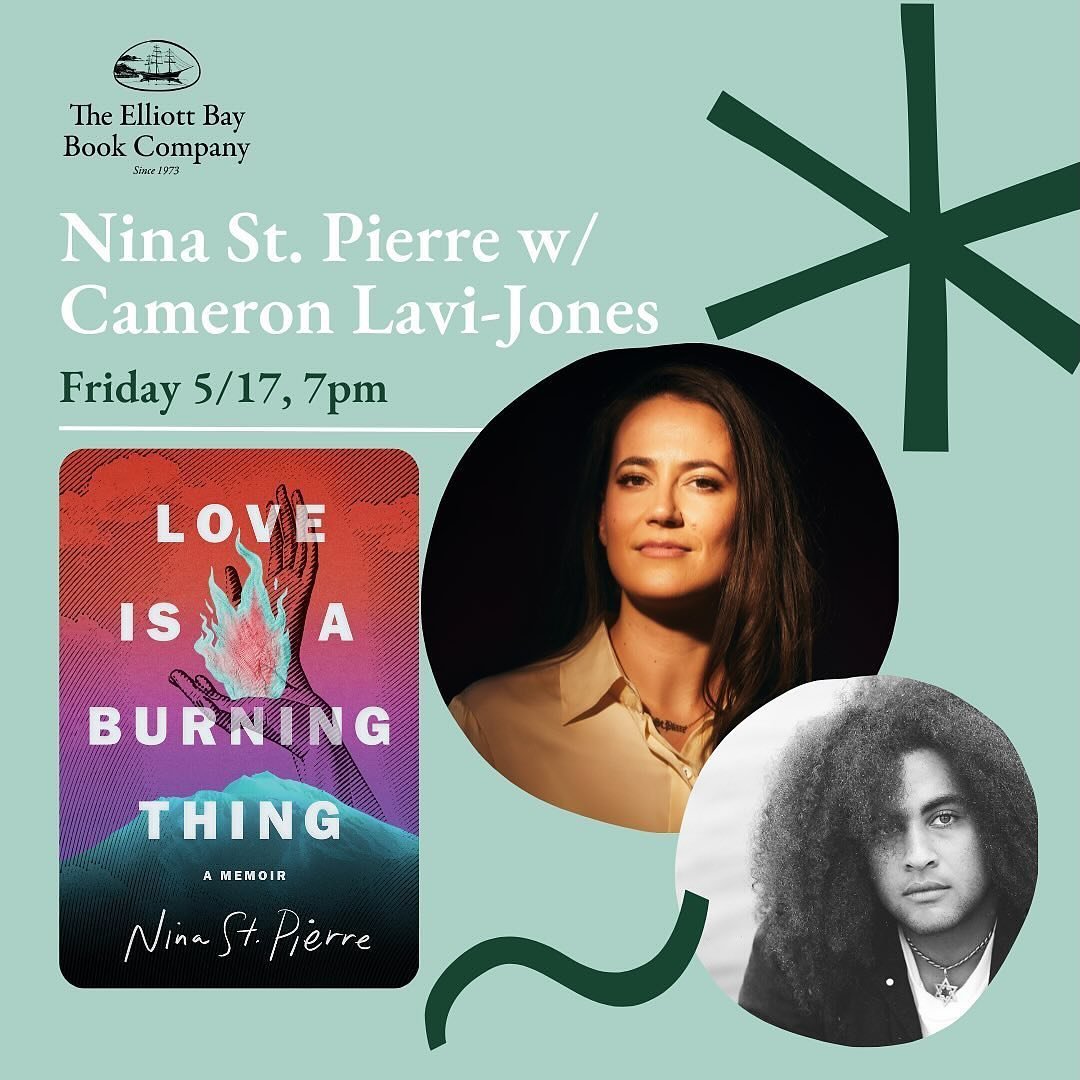 Seattle Friends! Don&rsquo;t miss this stellar in conversation with @ninastpierre and @lavijones at @elliottbaybookco about her new memoir. Wish I could be there, it&rsquo;s going to be the perfect intersection of lit and punk rock, which are really 