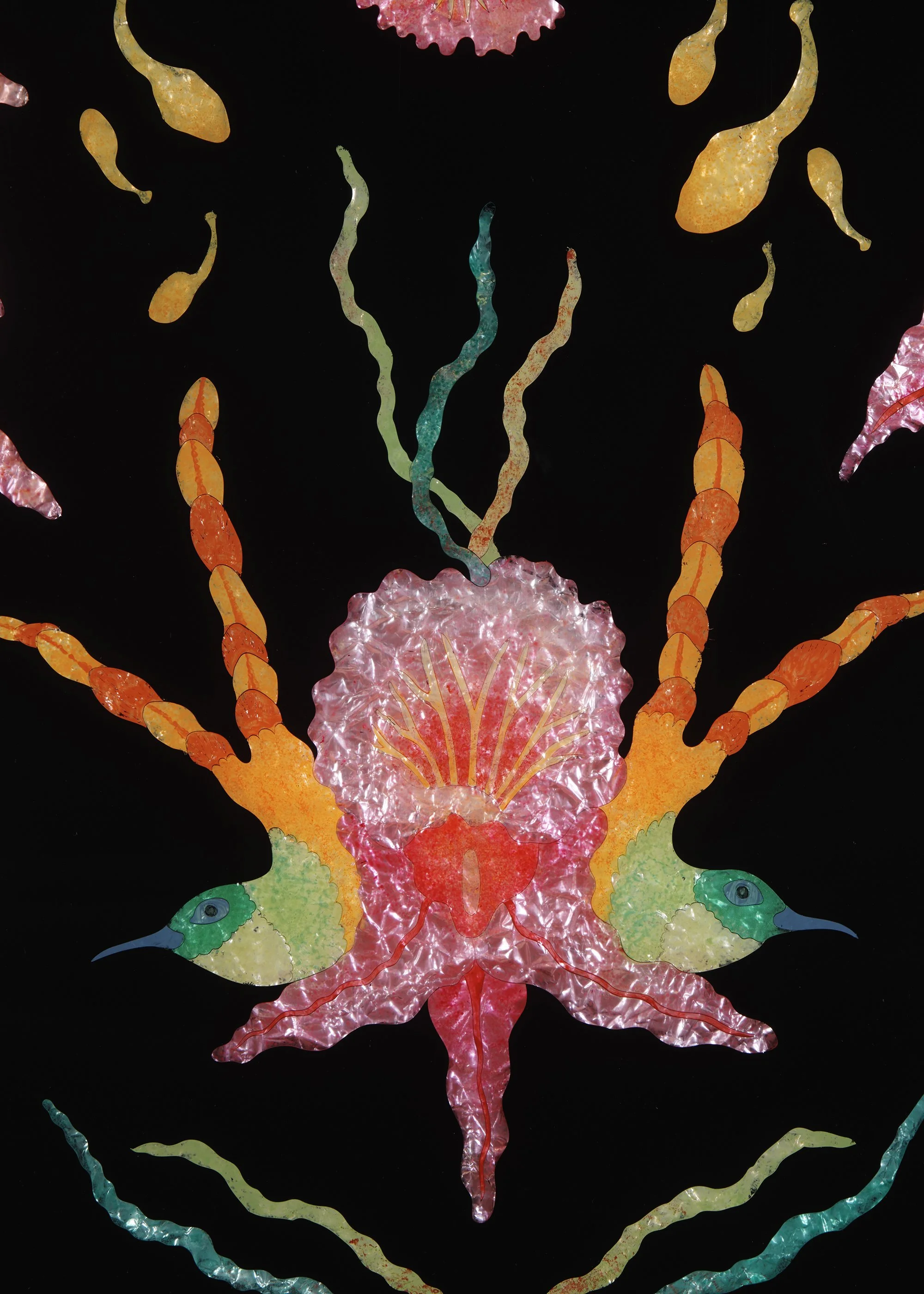 Detail of "The Orchid and The Hummingbird II,” 2025-26