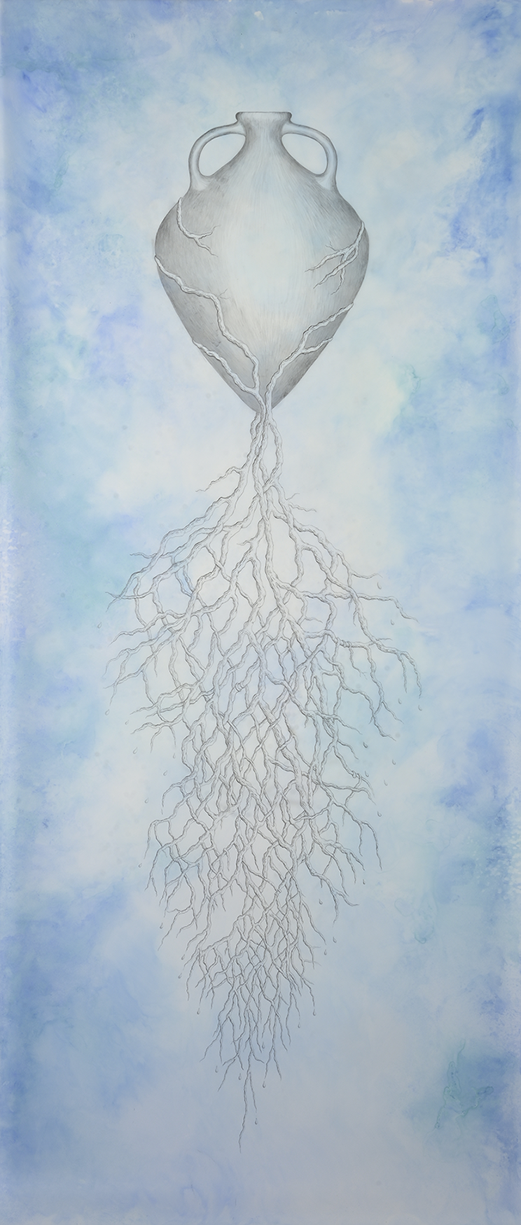 Withholding Water I
2024
Graphite, pigment on drafting film
84 x 36 in / 213 x 91 cm 