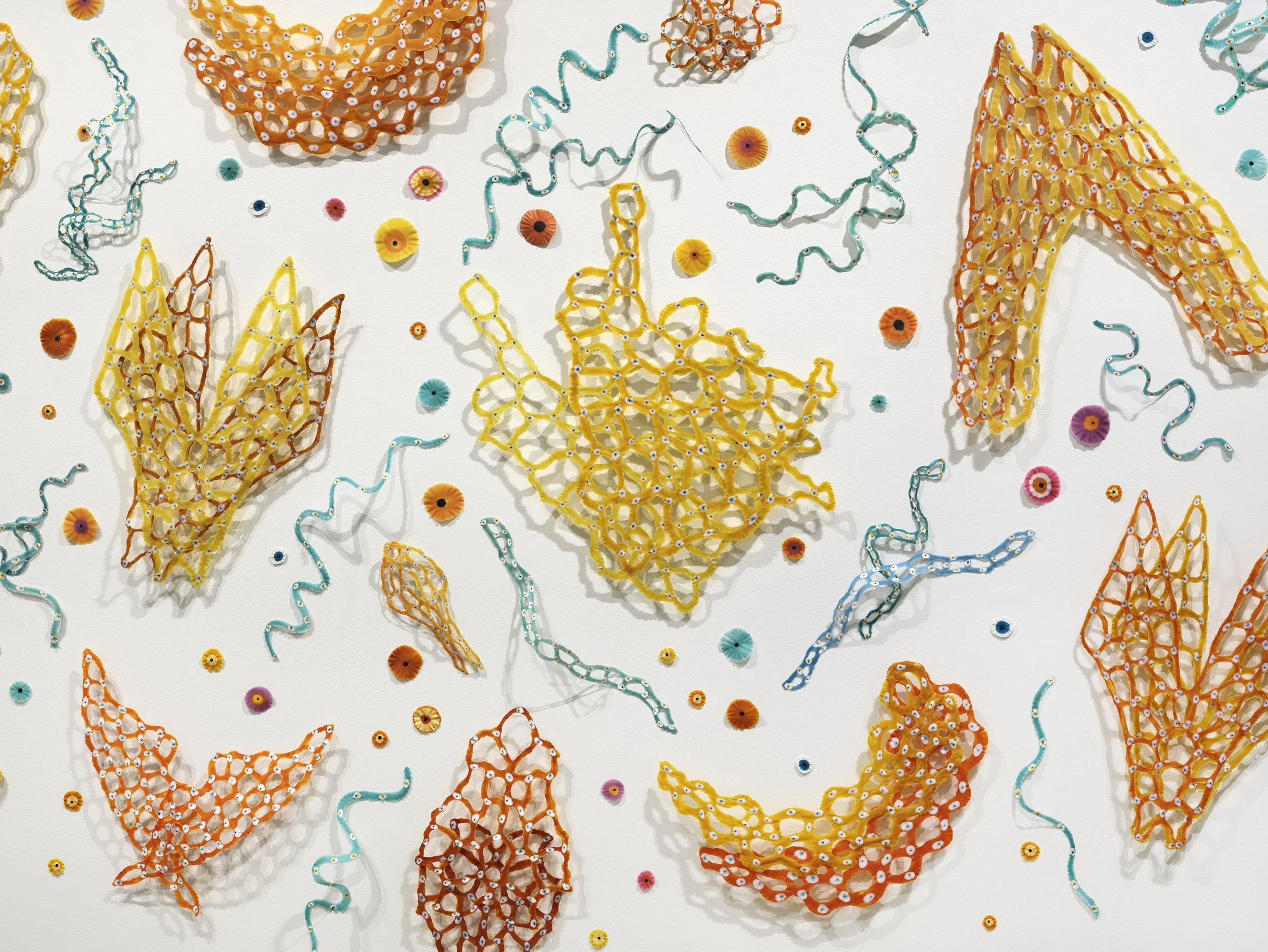 Milk and Honey: Witness (detail)
2026
Pigmented abaca, specimen pins
120” x 240” x 4”