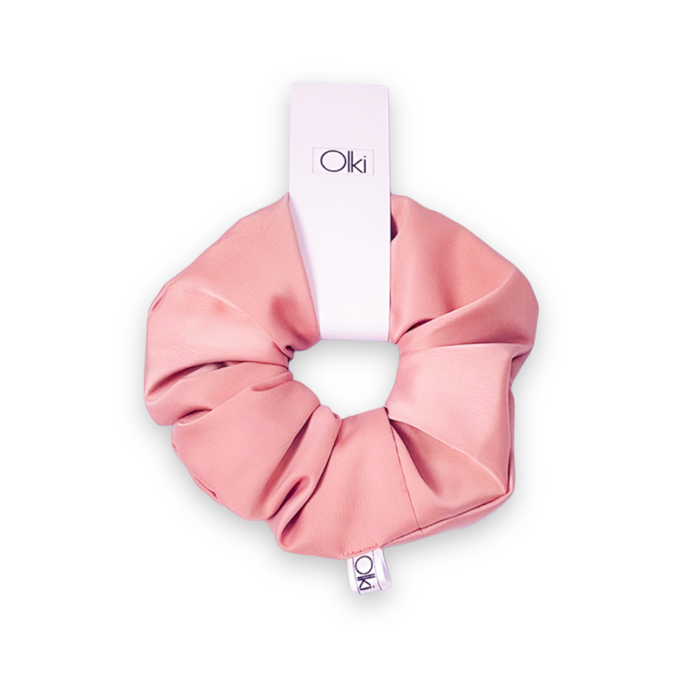 新品未使用 LINEN MEDIUM SCRUNCHIE ホワイト White Chiffon Hair Scrunchy