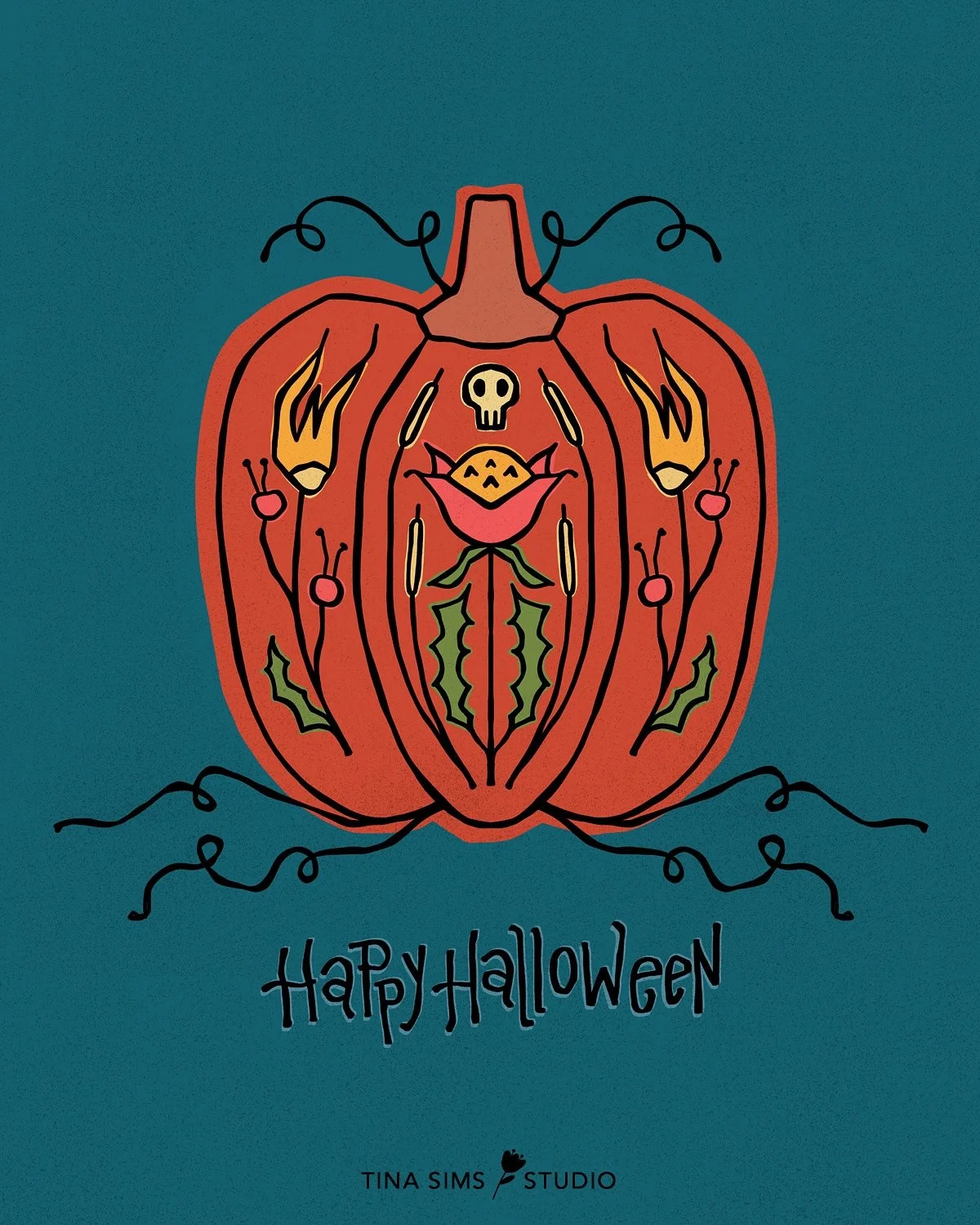 Happy Halloween! 🎃 

&mdash;&mdash;&mdash;-

#halloween #spookyseason👻 #pumpkinart #artlicensing #surfacedesigner