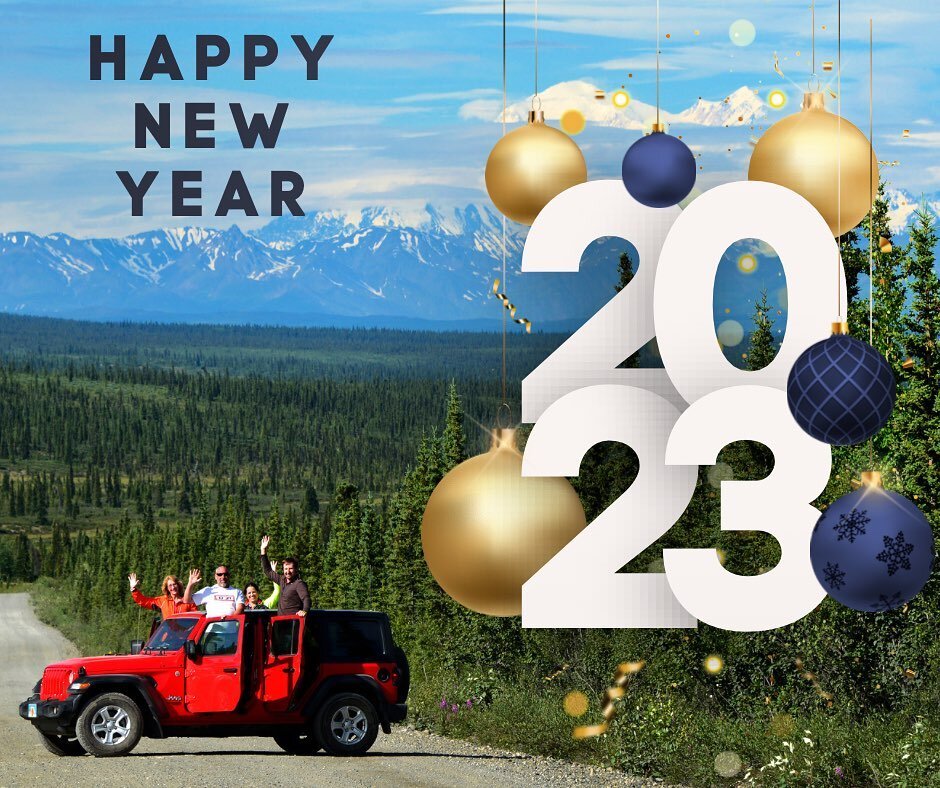 🥂 to 2023! We are so excited for a new year and new experiences in the Denali area!