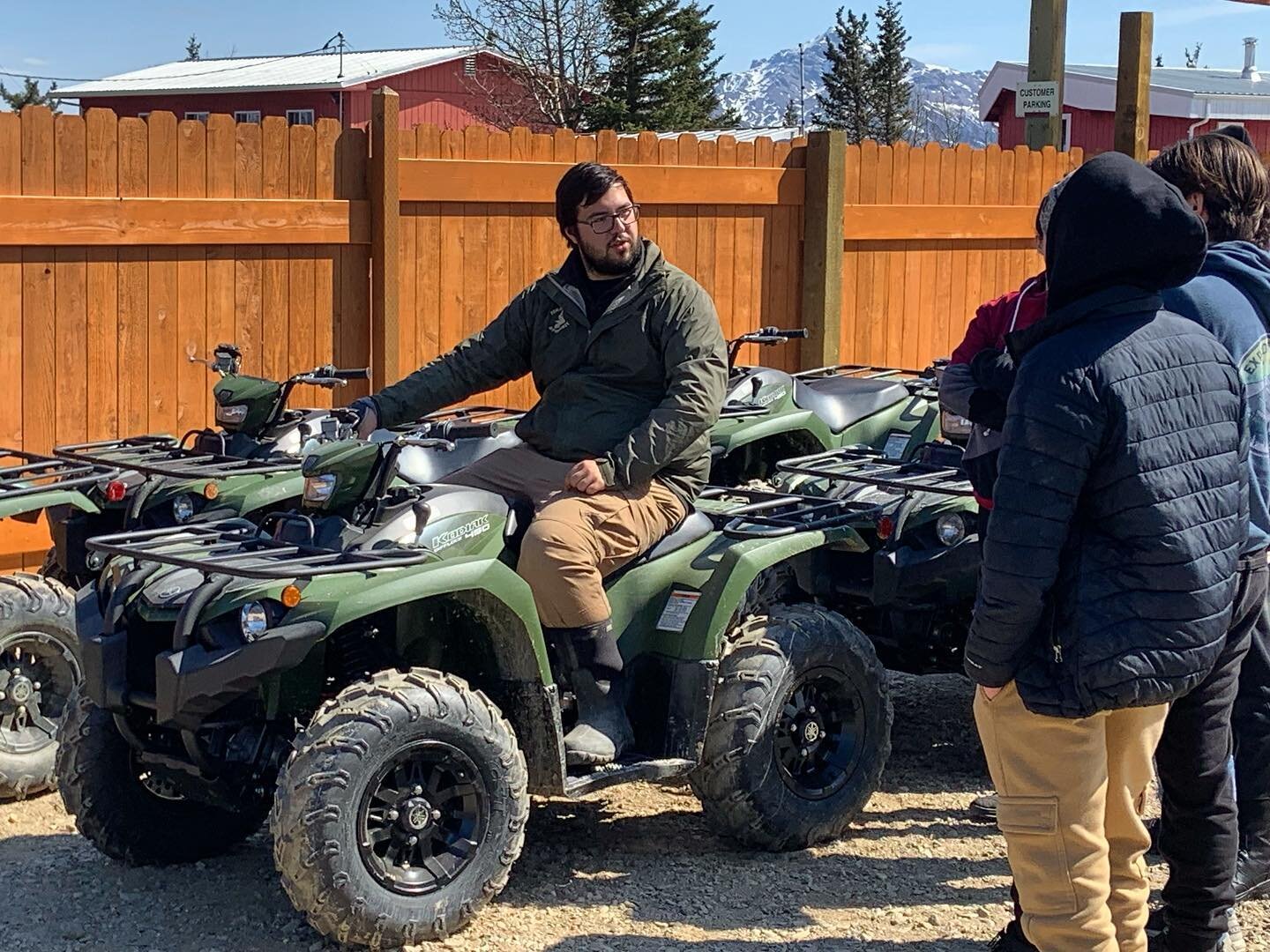 First tour of the season! And it&rsquo;s an explorer too. @haminator100 standing out during a kodiak machine explanation. First step towards having a great time on trail