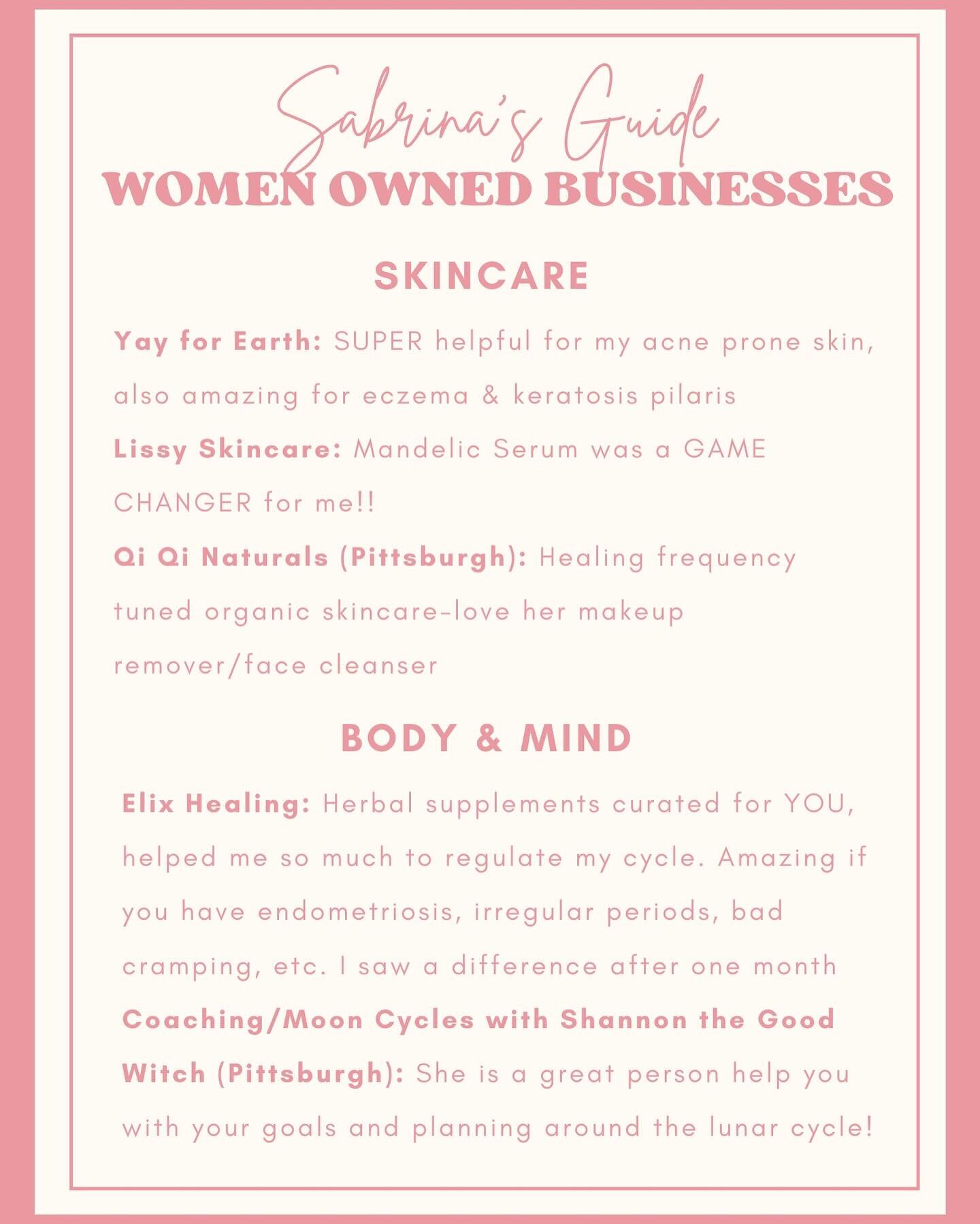 Hi Loves! As we are moving into 2024, I thought it would be the perfect time to post about my favorite women owned businesses! These ladies are all so hard working and I am so grateful to have made such wonderful connections this year. This is my tri