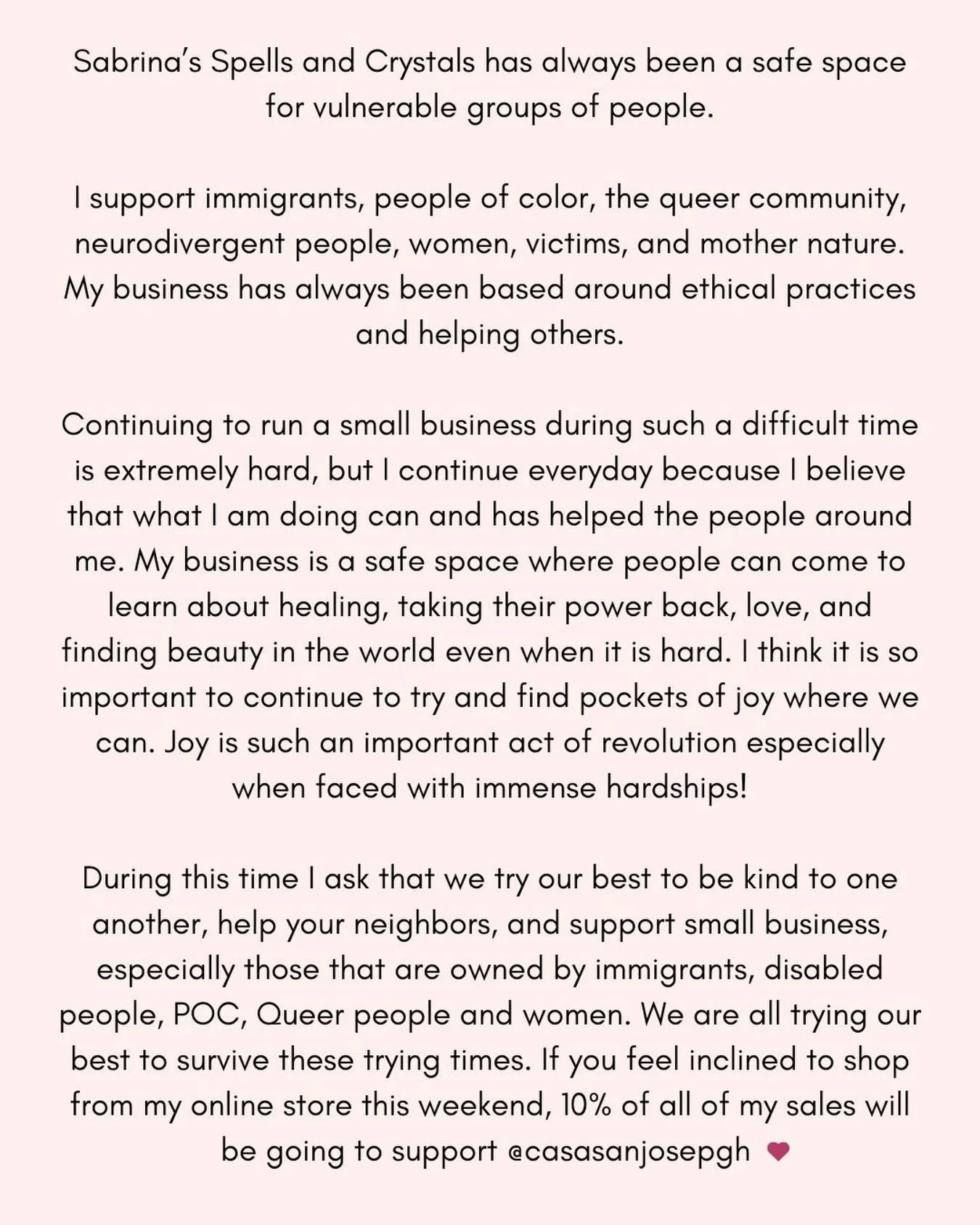 ABOLISH ICE!!!! call your local representatives and protest if you can, take care of your neighbors and the people around you, support local and ethical businesses with your money, make art, find joy where you can, and don&rsquo;t forget to take care