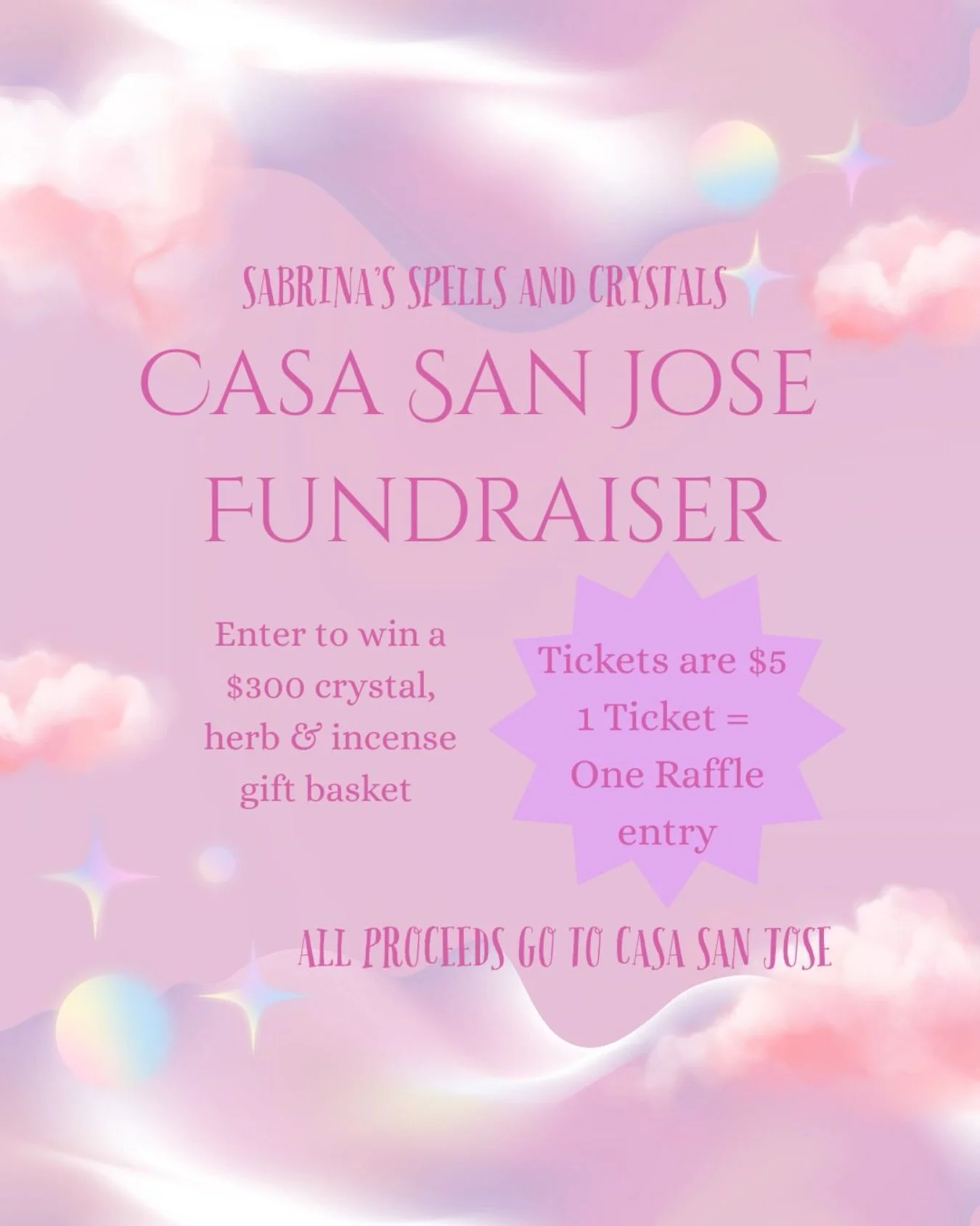 more details below on how to enter⬇️ 

🩷venmo me sabrina-mcquarrie (8708 last 4 digits) to purchase a ticket for the fundraiser. you can purchase as many tickets as you want! please include &ldquo;Casa&rdquo; and your email in the venmo description 
