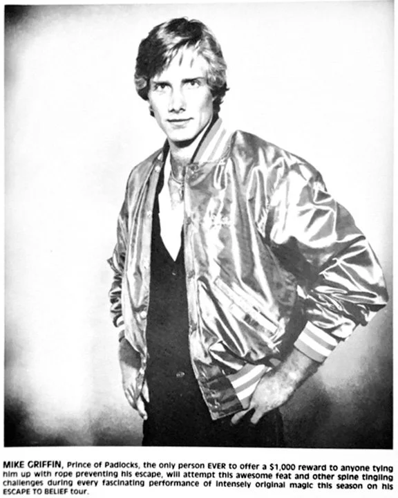 "The original promotional photo from the Escape to Belief tour — when the challenge was $1,000, before it became $10,000, then $100,000."