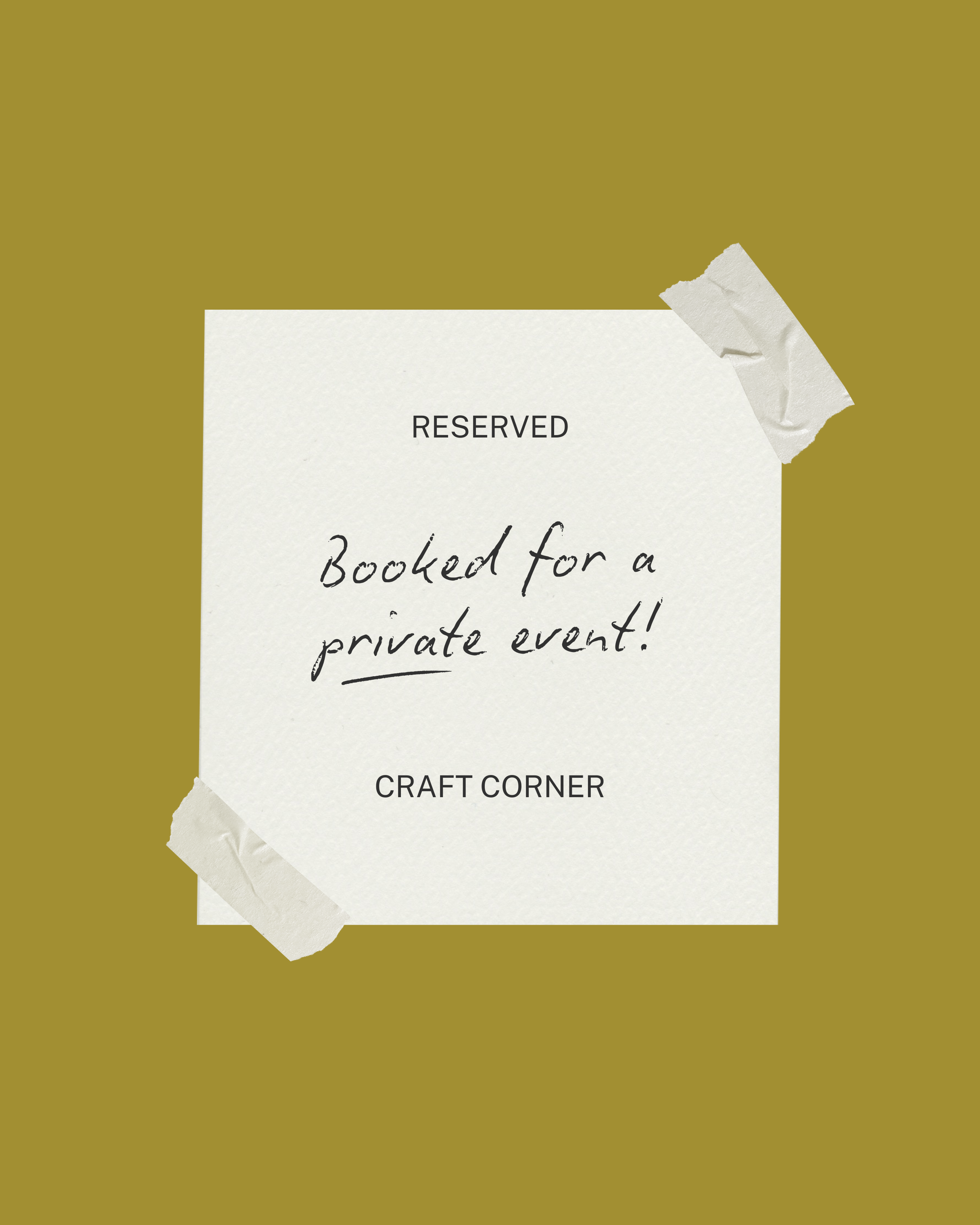 Private Craft Event