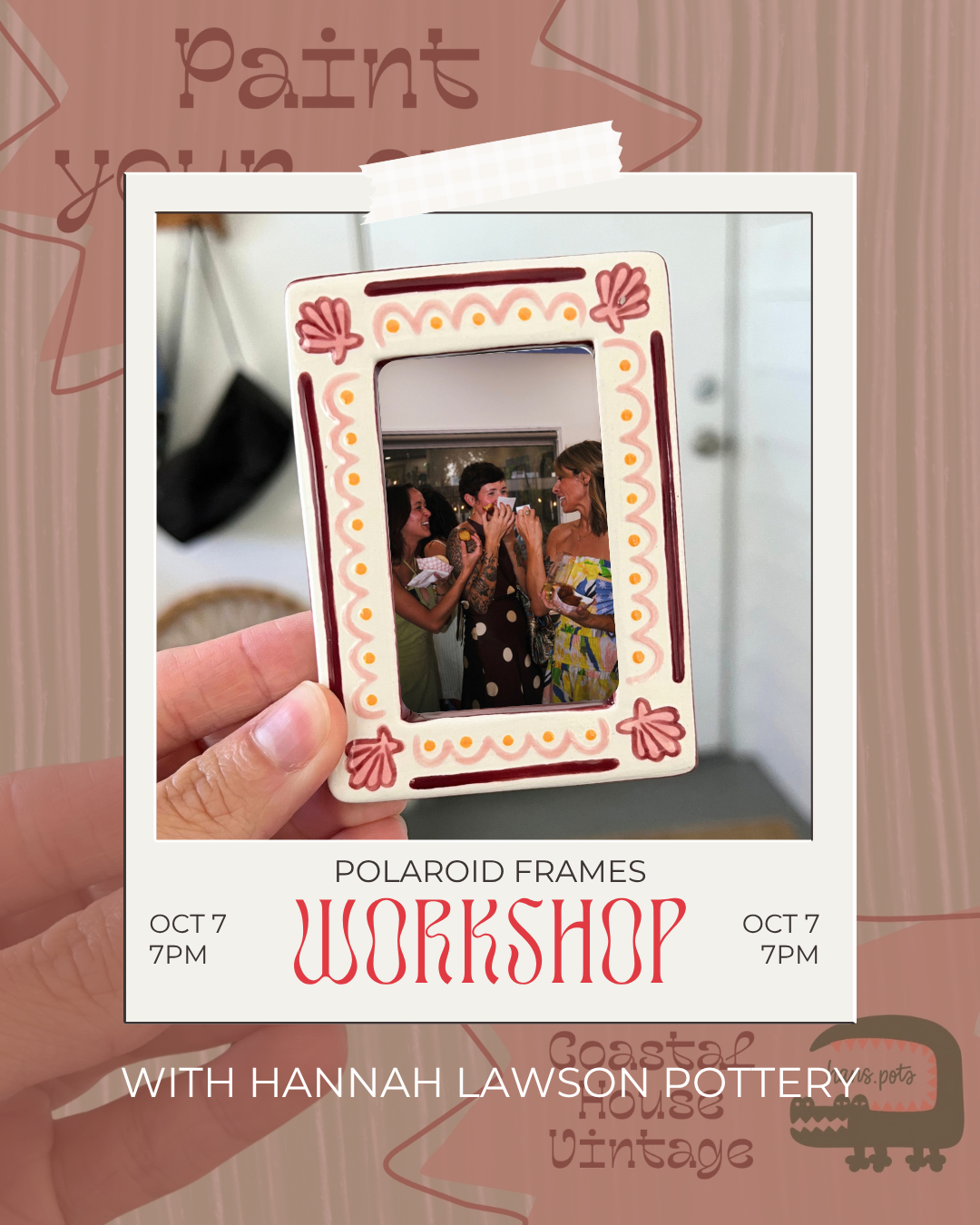 Ceramic Polaroid Frame Workshop with Hannah Lawson Pottery