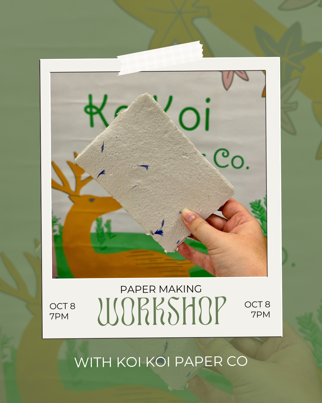 Paper Making Workshop with Koi Koi Paper Co