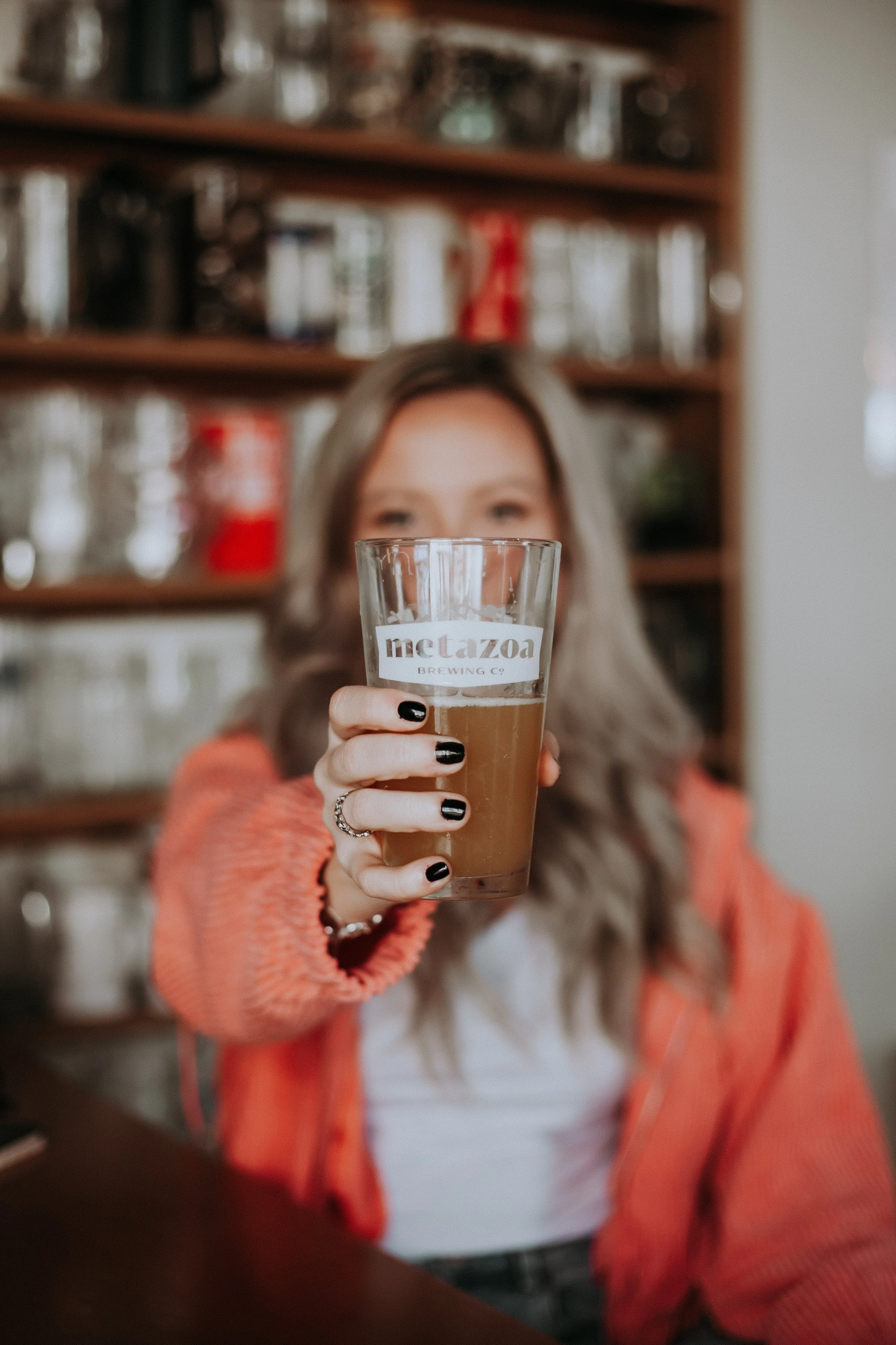 Girl Holding Beer