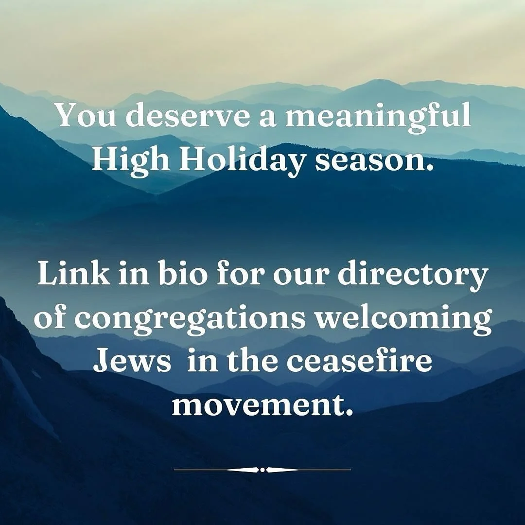Repost from @rabbis4ceasefire
&bull;
As we approach Rosh Hashanah and Yom Kippur, many Jews are feeling disconnected from their home communities or even from Judaism as a whole. We are so excited to offer a High Holiday directory with dozens of Jewis