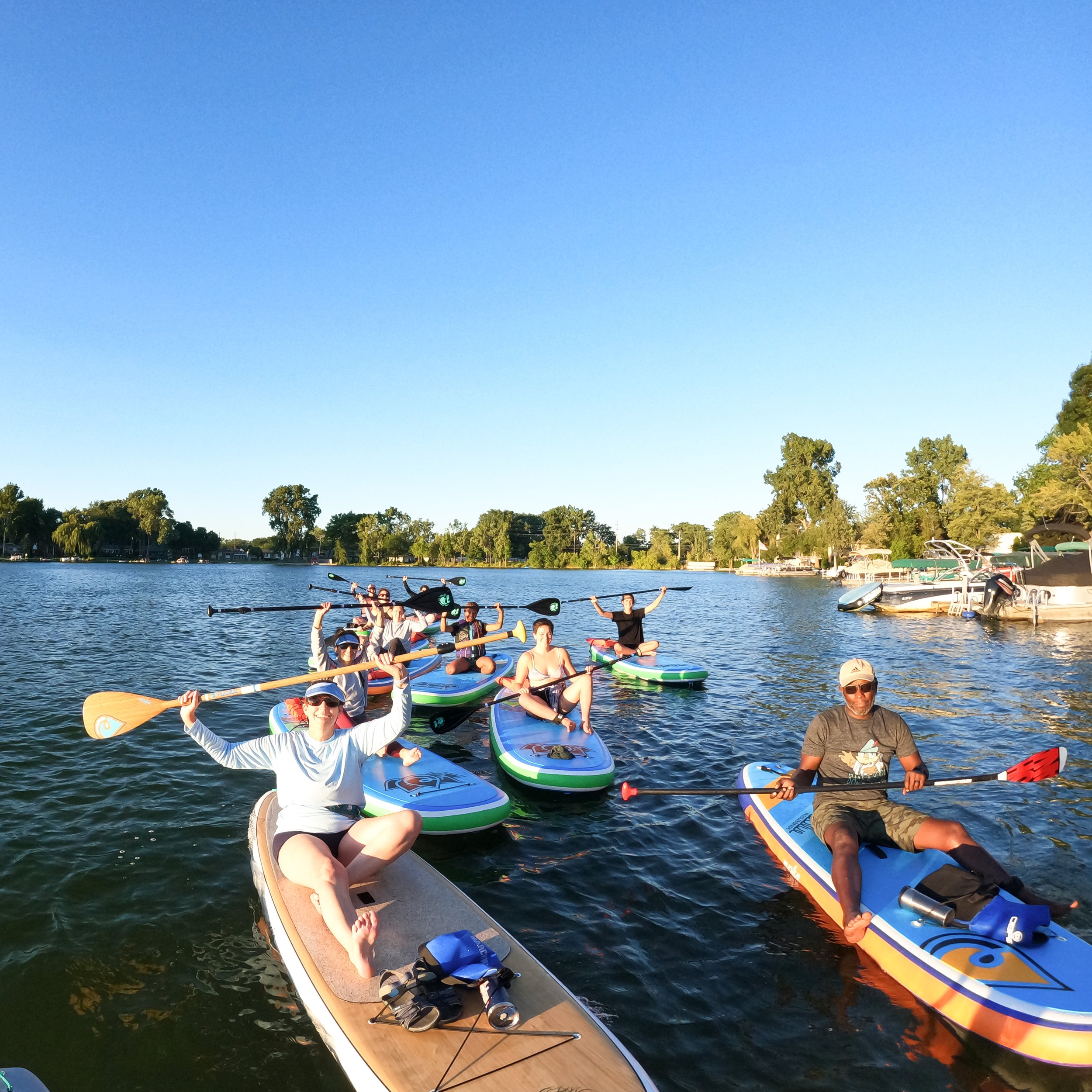 Group Paddle on Sylvan Lake