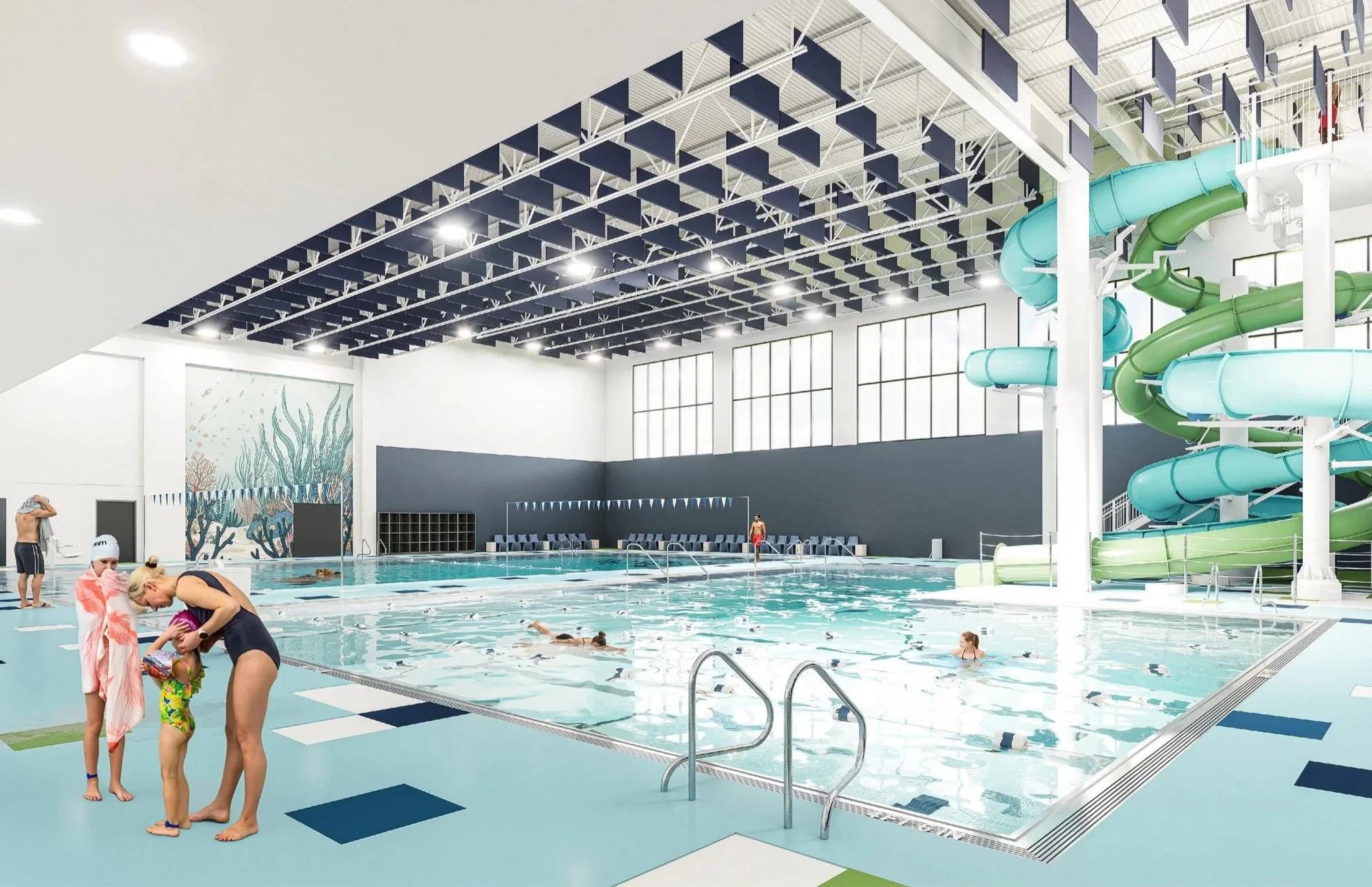 Indoor aquatic area