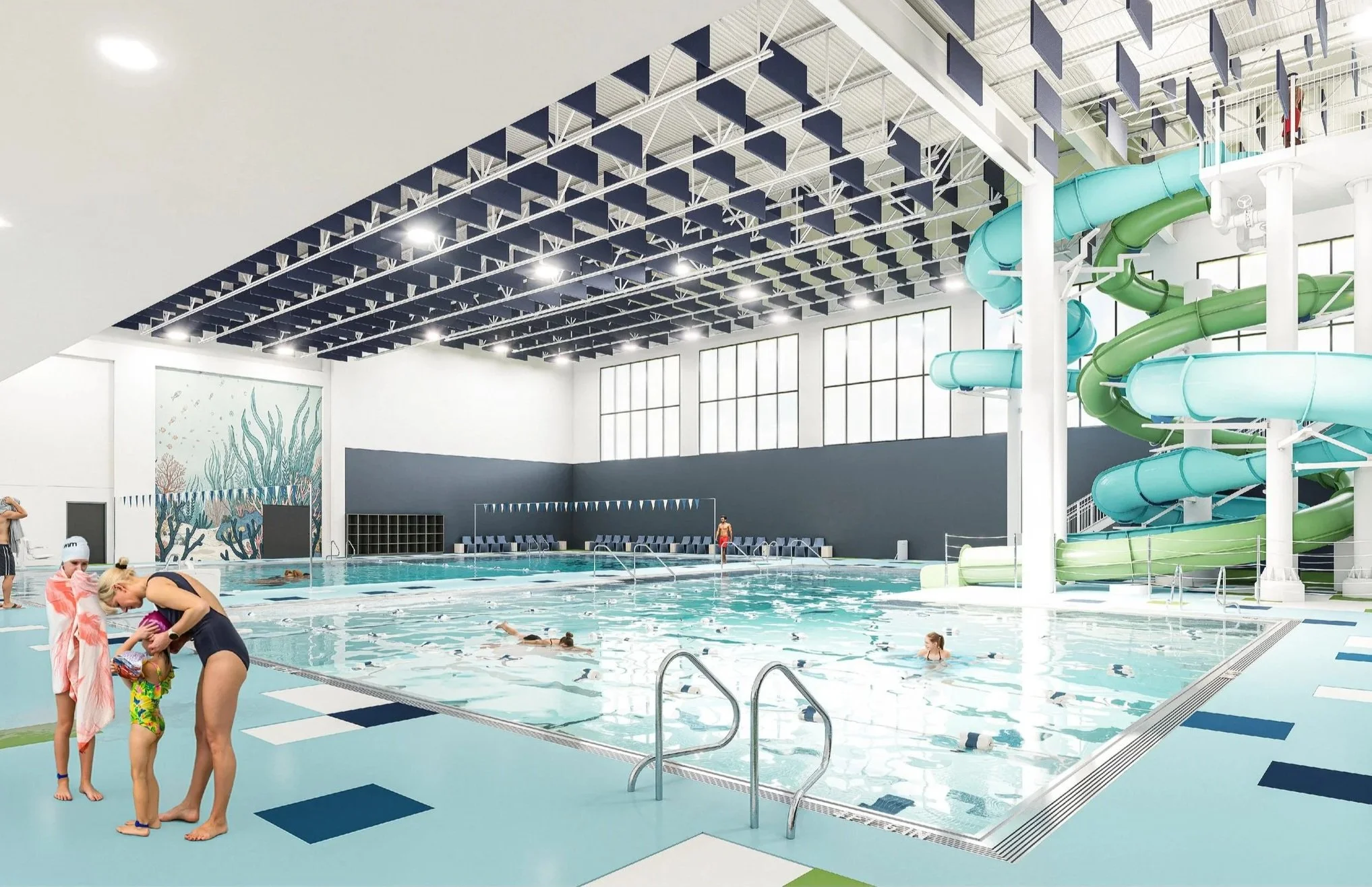 Rendering of indoor pool