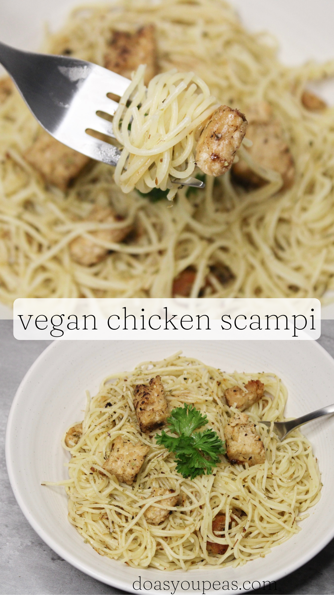 Vegan Chicken Scampi — Do As You Peas