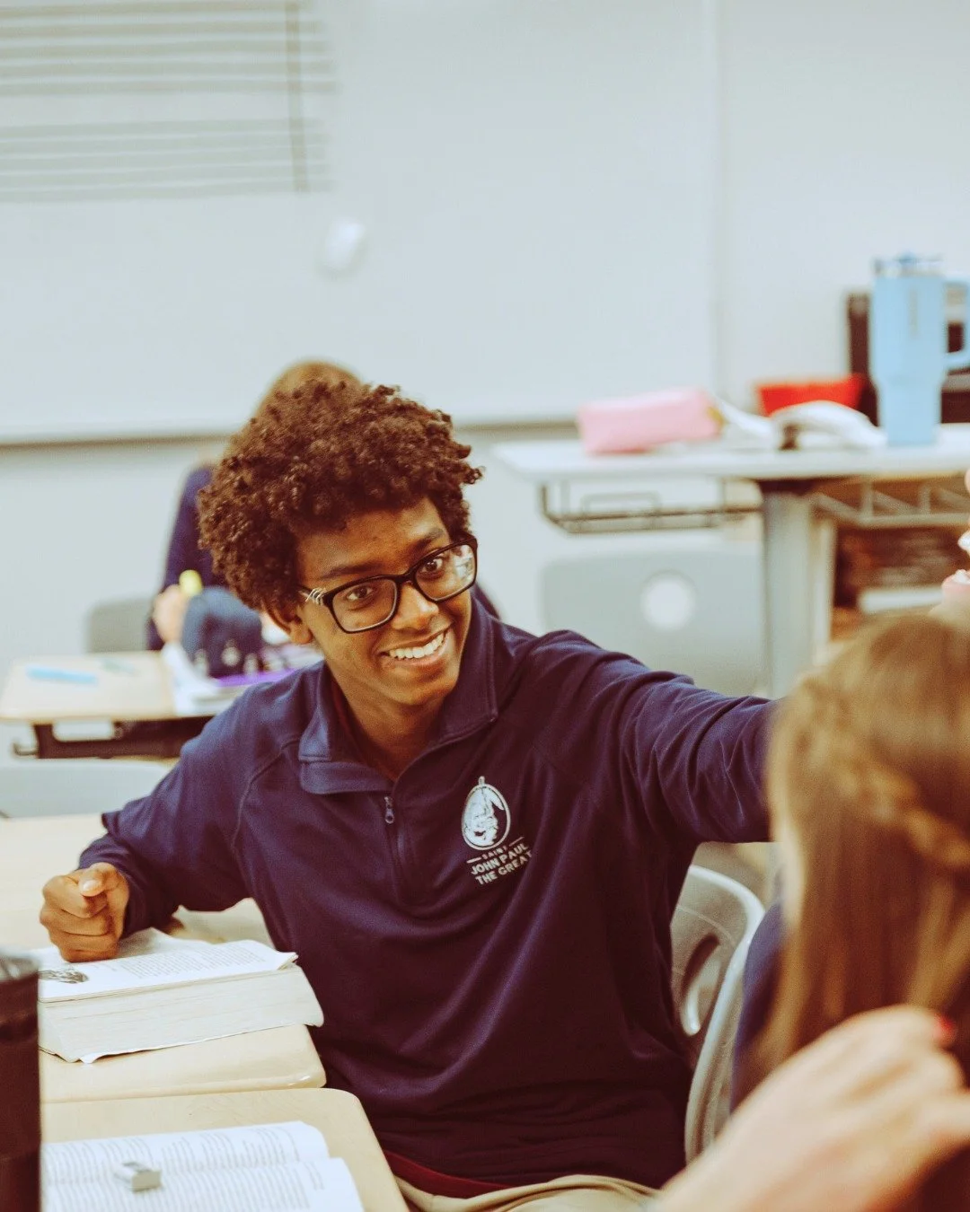 At JPG, human formation looks like this. 
-
Learn more by going to jpgdenver.org
-
#catholiceducation #denvercatholic #classicalhighschool