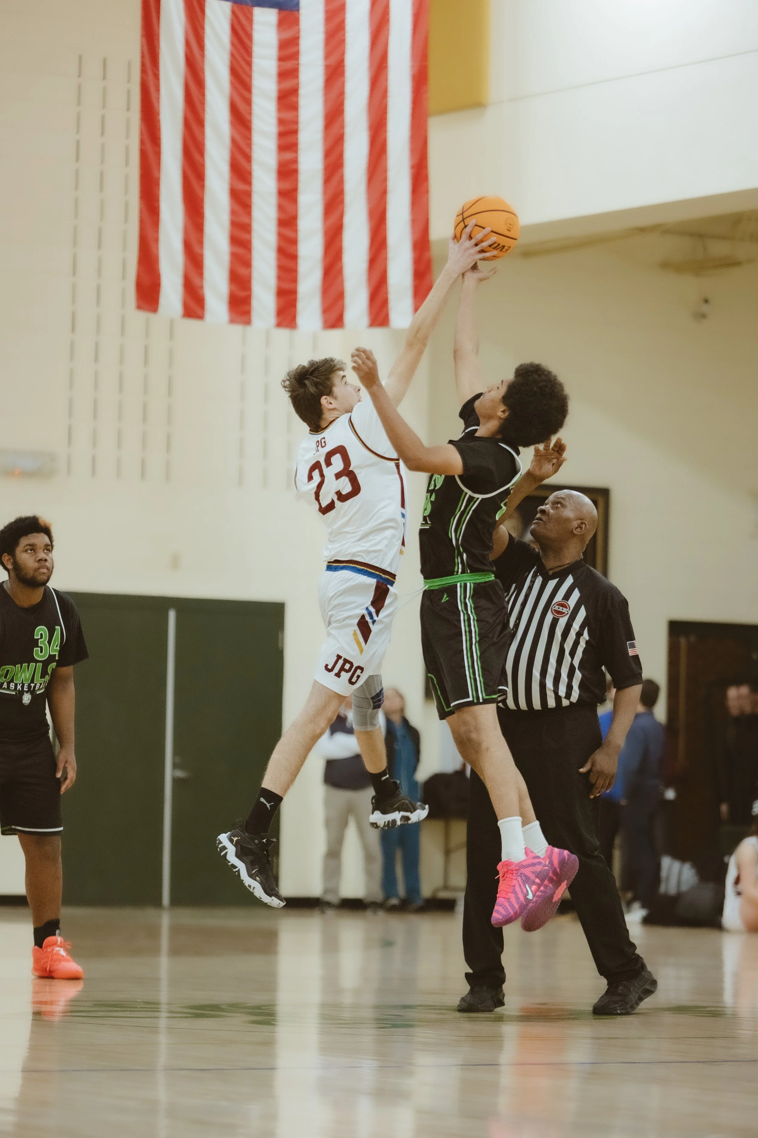 Athletes at St. John Paul the Great Catholic High school competing against other high schools around Denver