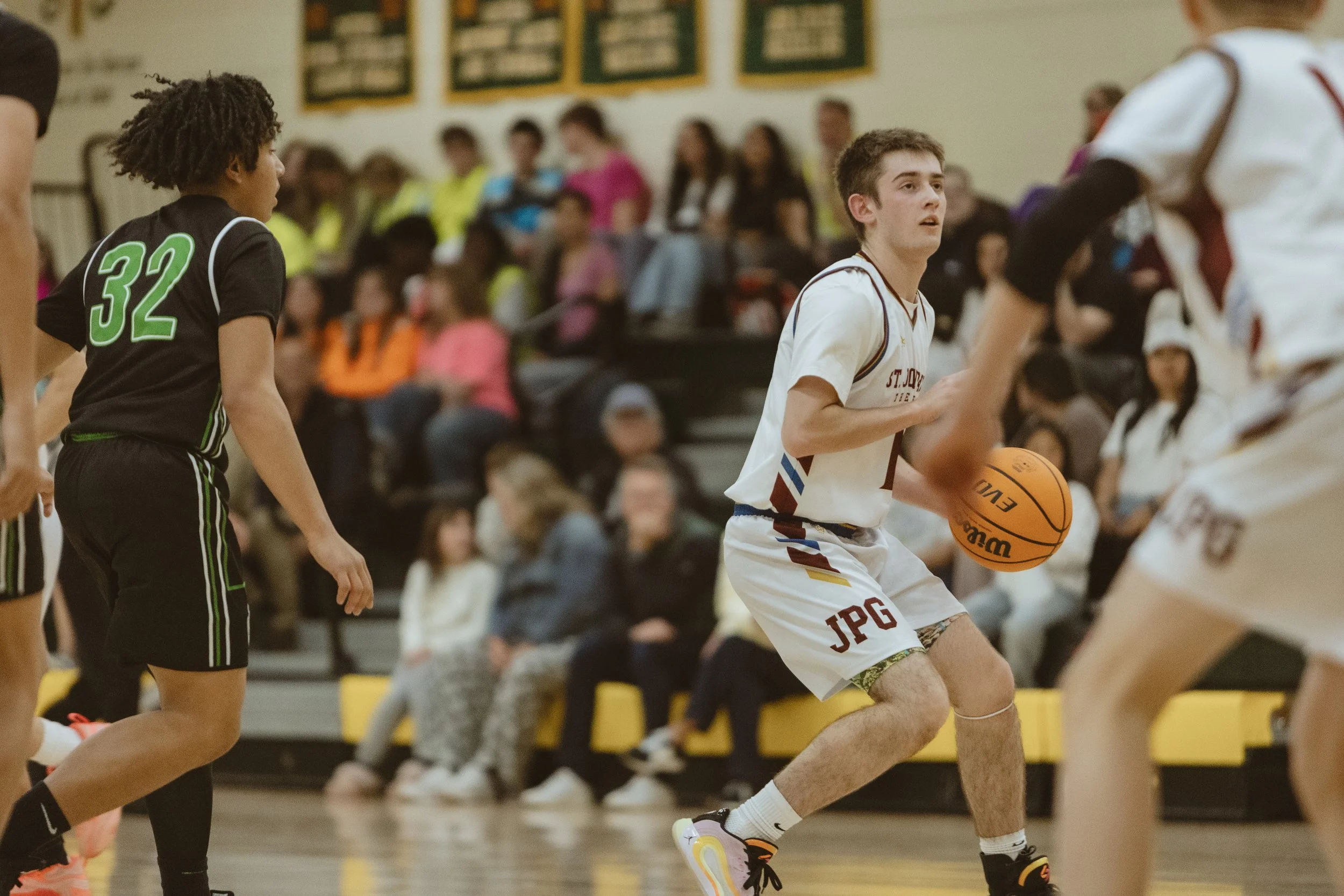 Athletes at St. John Paul the Great Catholic High school competing against other high schools around Denver