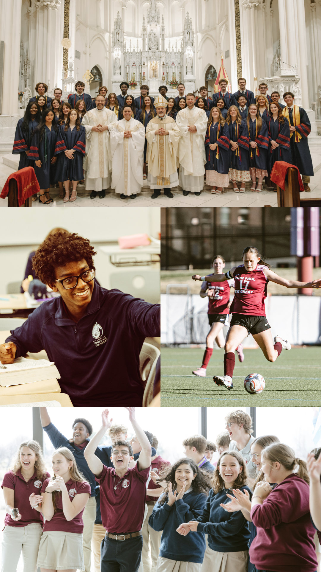 St. John Paul the Great is the best affordable Classical Catholic High School in Denver Colorado, offering a Christian education.