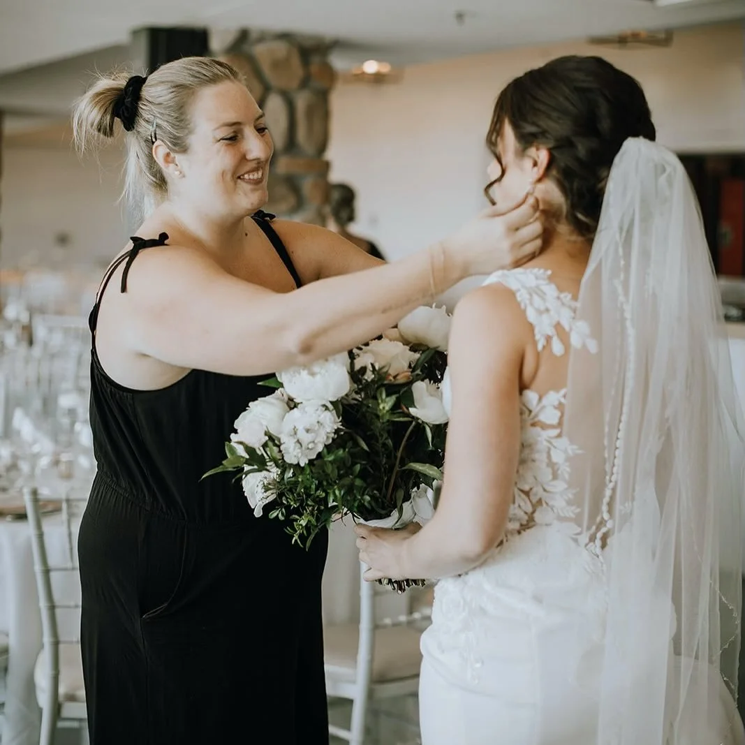 There’s something so special about these quiet moments—fixing a bride’s hair, adjusting her veil, and making sure every little detail is just right before she walks down the aisle. 
This is why I love what I do. Weddings aren&rsquo