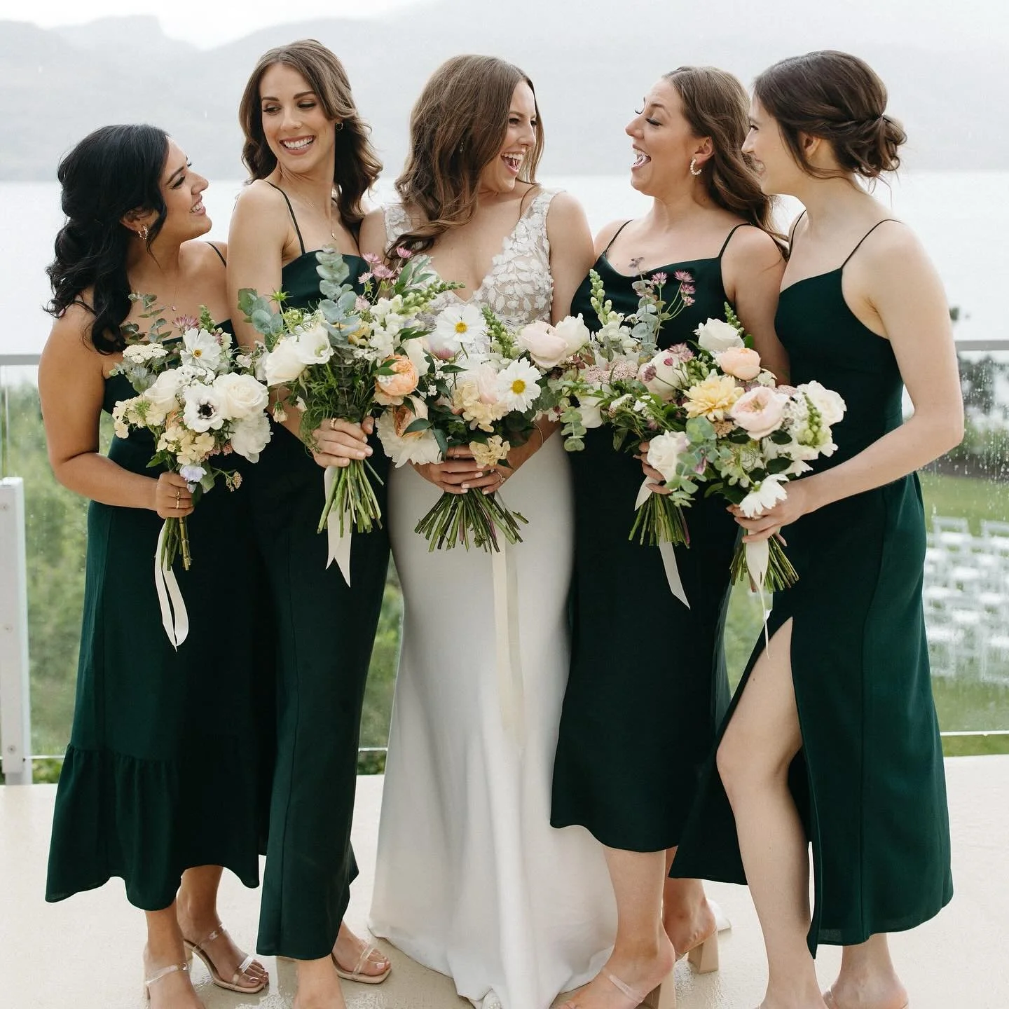 Hello bridesmaids! They had the dreamiest bridesmaids dresses in all of the land ๐ค
Photographer: @keeleyjoyphotos 
Videographer: @michaelkfilms 
Planner: @daybyknightevents 
Venue: @fitzwine 
Officiant: @creativeceremoniesbymaureen 
Dj: @instantdjc