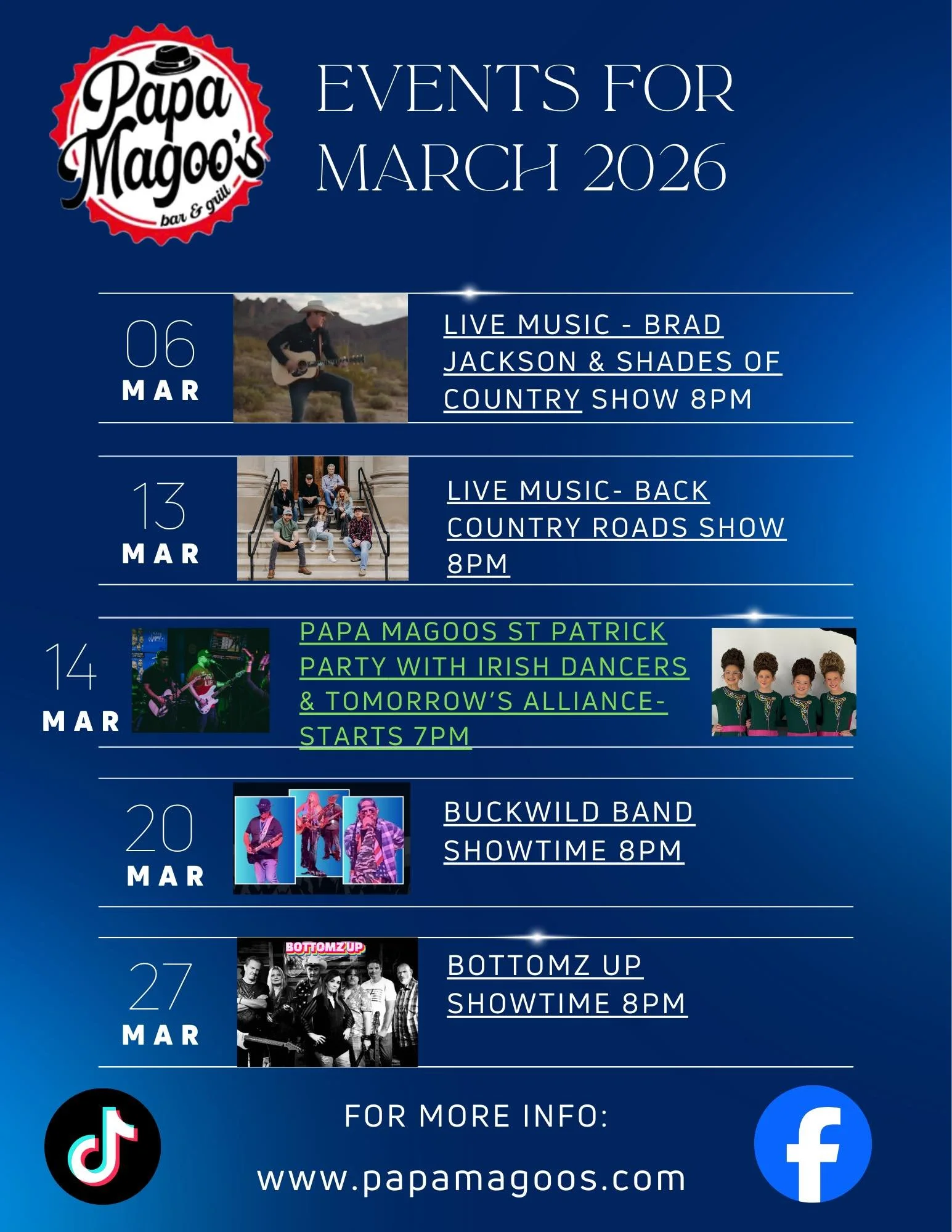 BCR Trio at Papa Magoo's