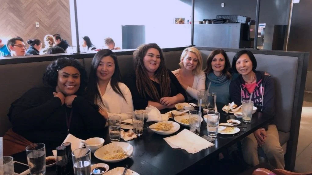 Peer Mentor Team final lunch together