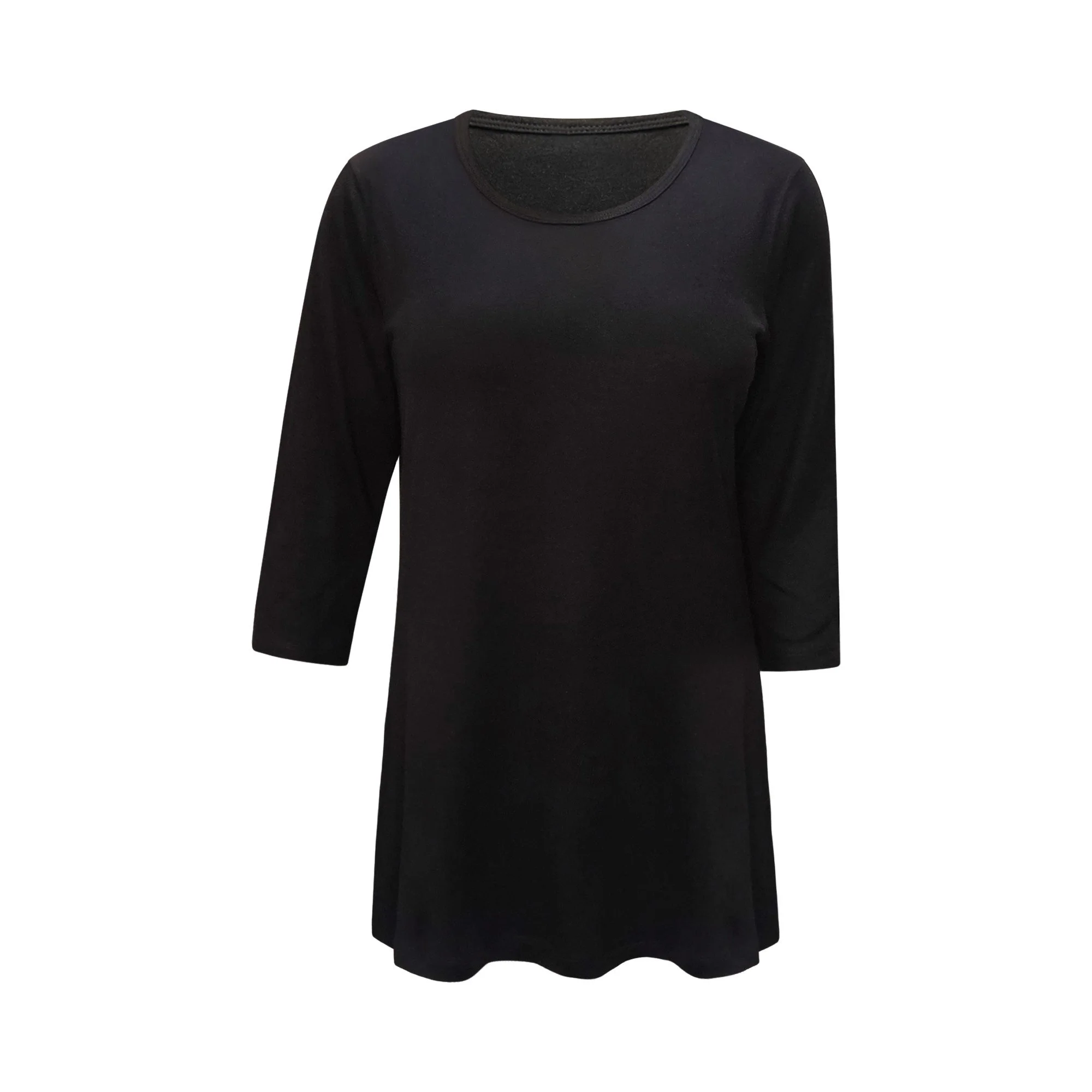 Black scoop neck tunic