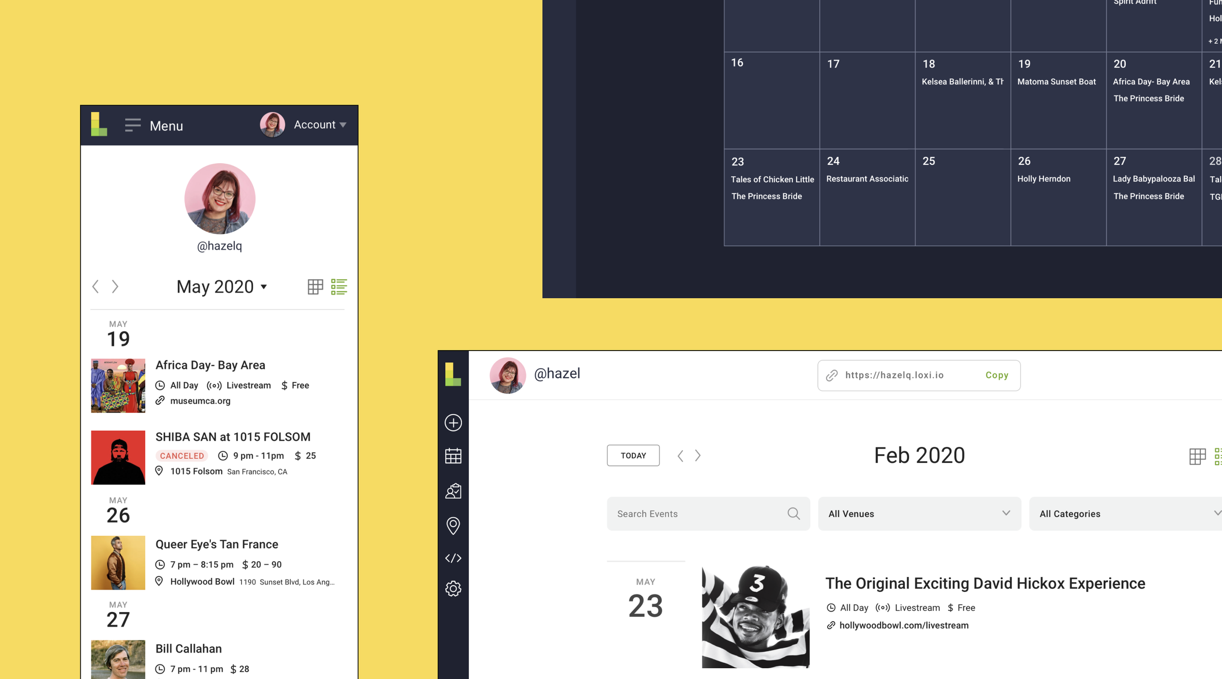 Updated product interface