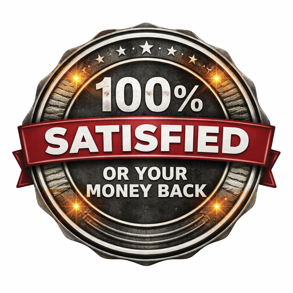 100% satisfied or your money back