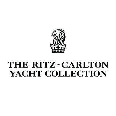 Logo of The Ritz-Carlton Yacht Collection featuring a lion's head above a crown, with the brand name below.
