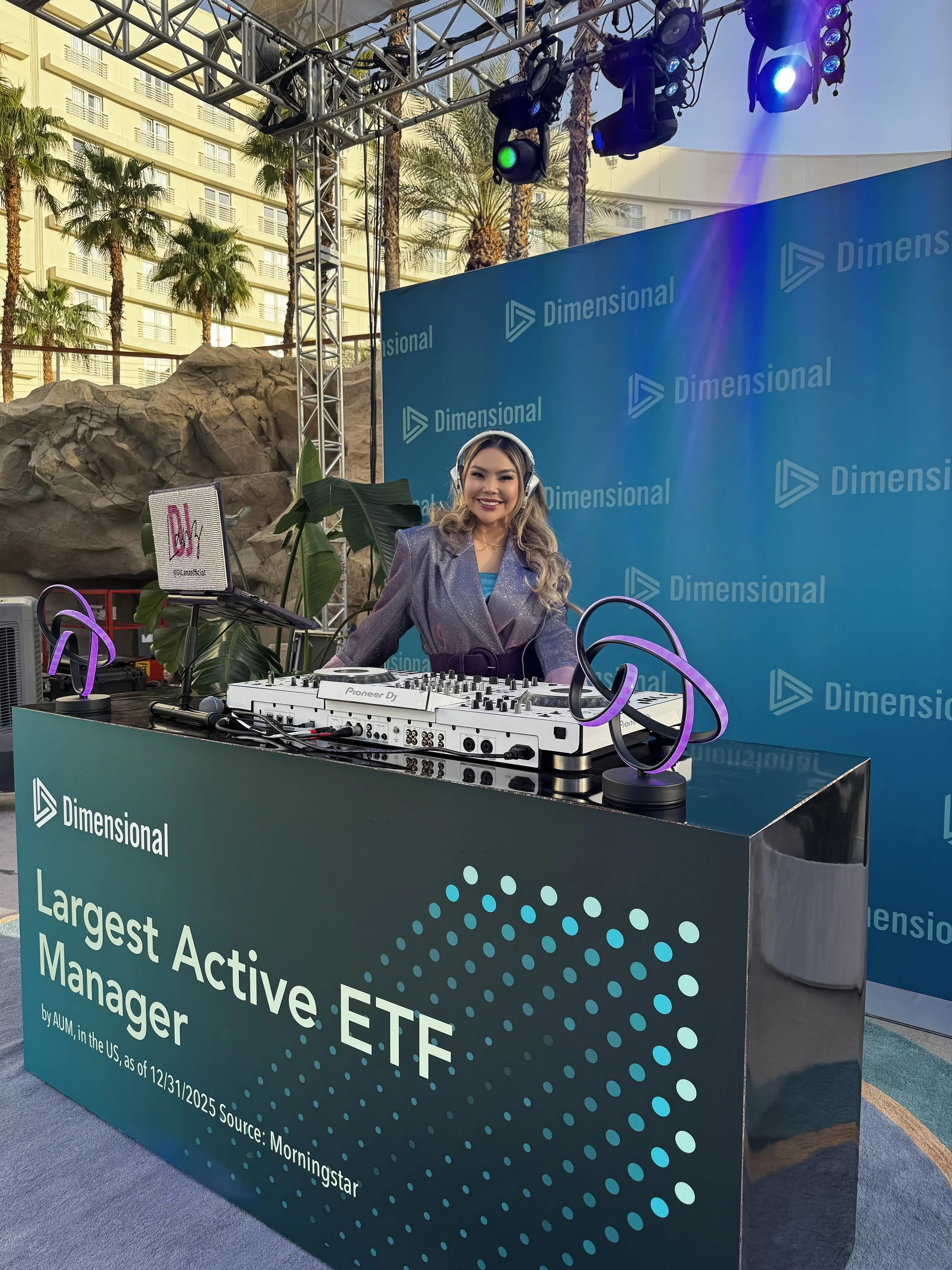 Corporate event dj female